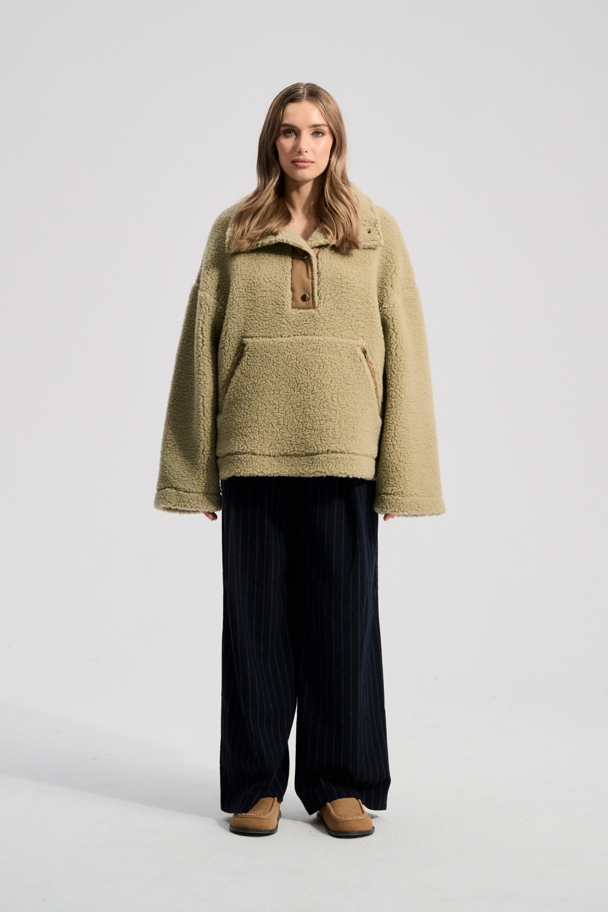 BLUZA WEŁNIANA SHERMATT PISTACJA