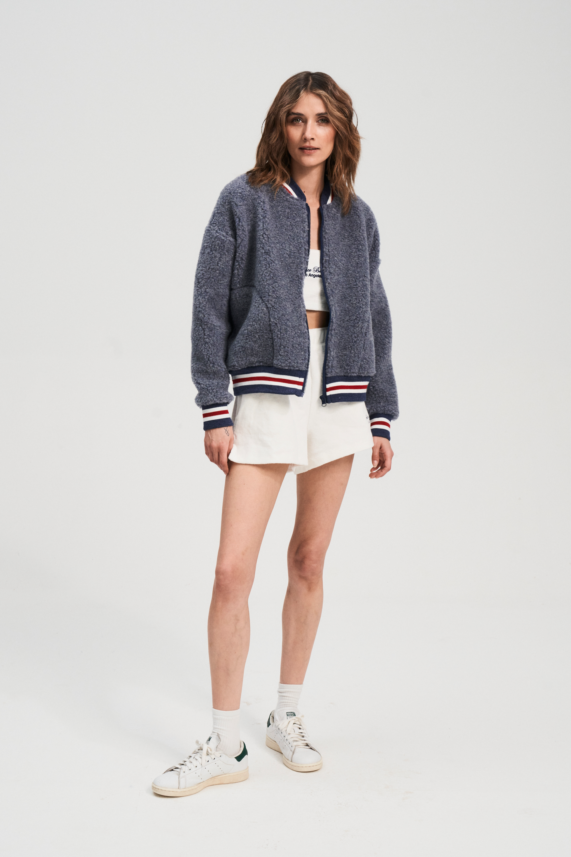 BLUZA WEŁNIANA BOOM SZARY DENIM