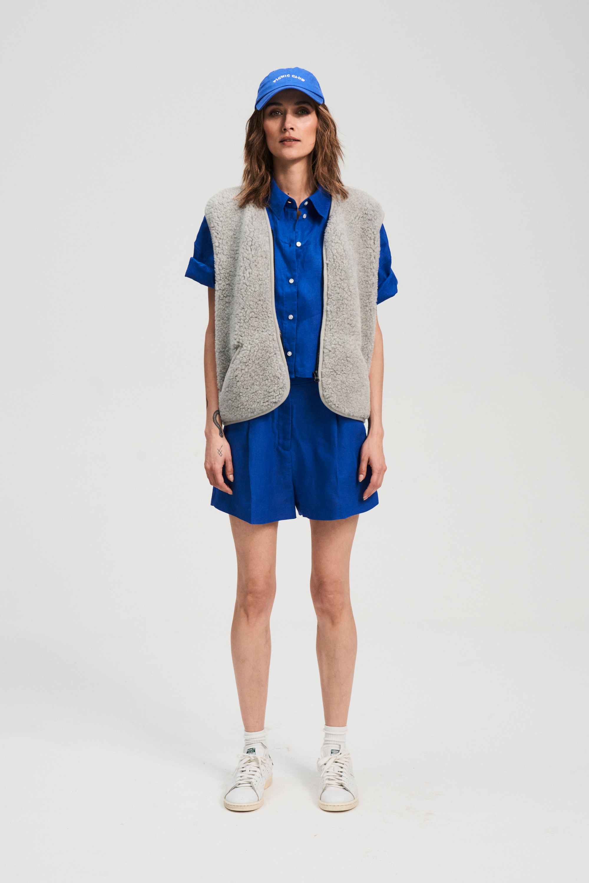 KAMIZELKA WEŁNIANA POS SREBRNY