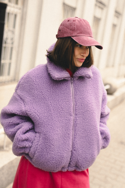 KURTKA POLAR MERINO BLANCS LILA