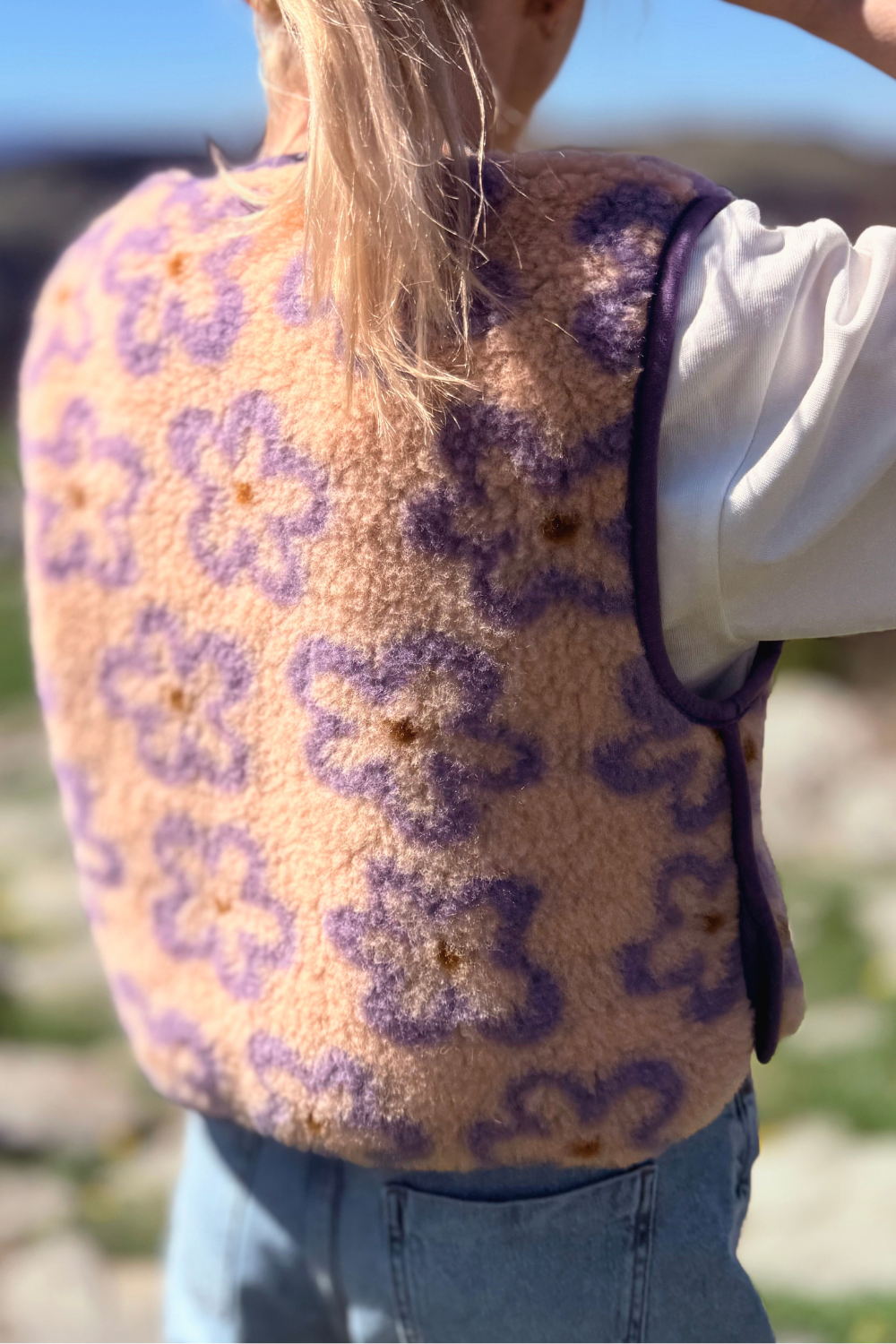 KAMIZELKA MERINO CAMINO FLOWS APRICOT