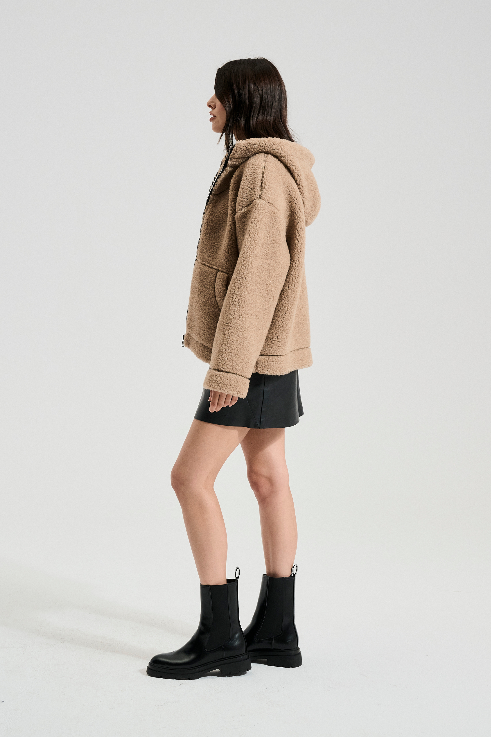 BLUZA WEŁNIANA MORITZ DĘBOWY
