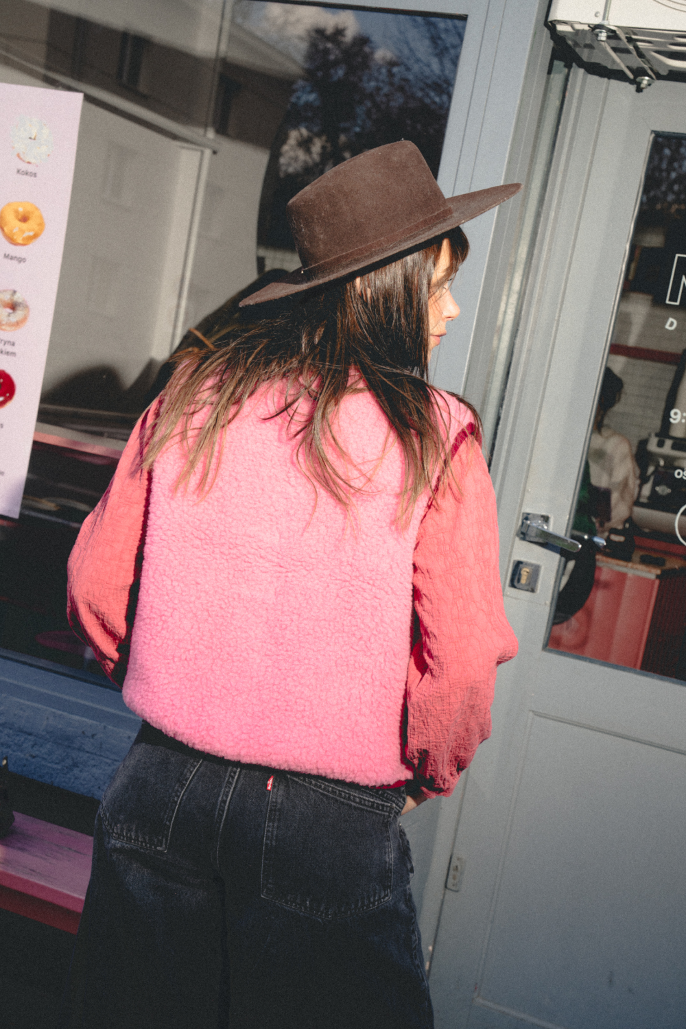 KAMIZELKA MERINO SUR VS BUBBLE GUM/ BEET