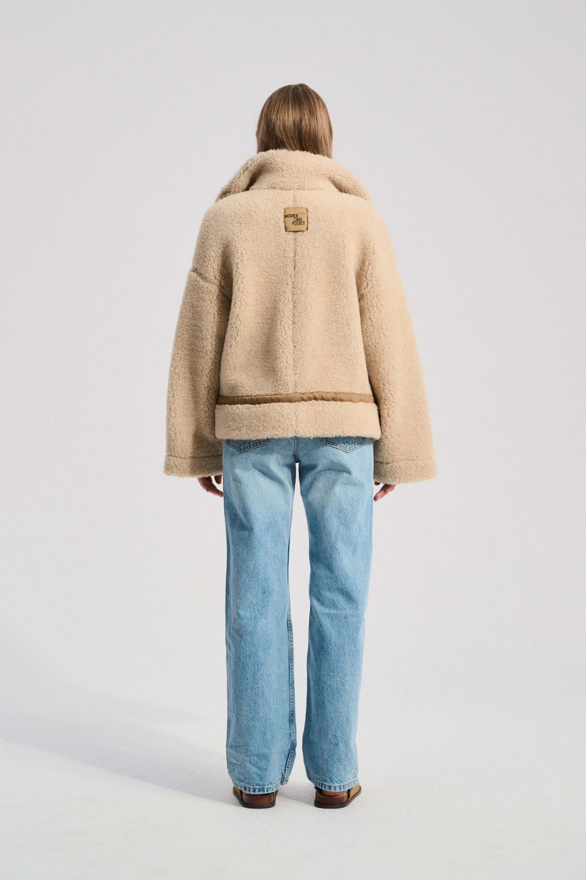 POLAR WEŁNIANY NATTA PIASKOWY BRĄZ