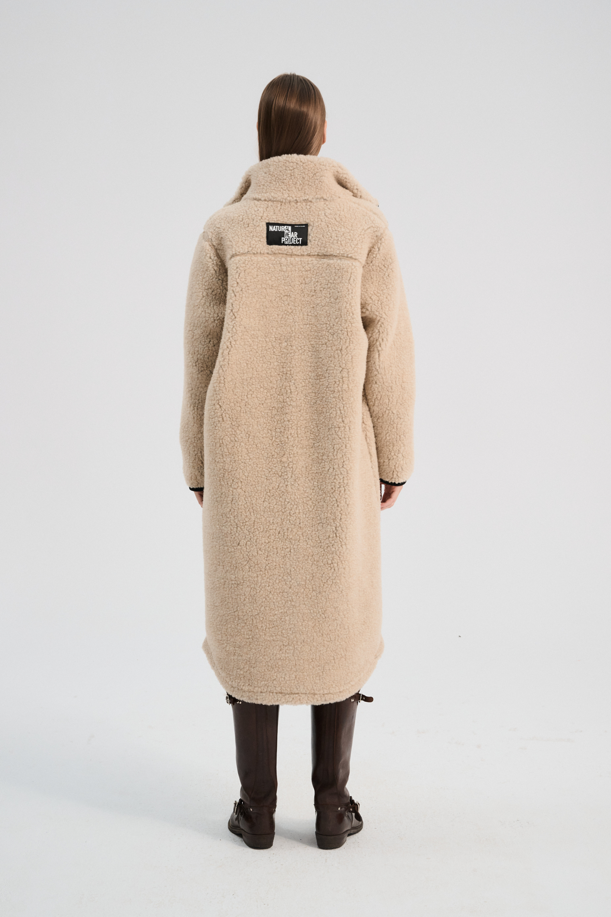 PŁASZCZ WEŁNIANY SHERPA LONG