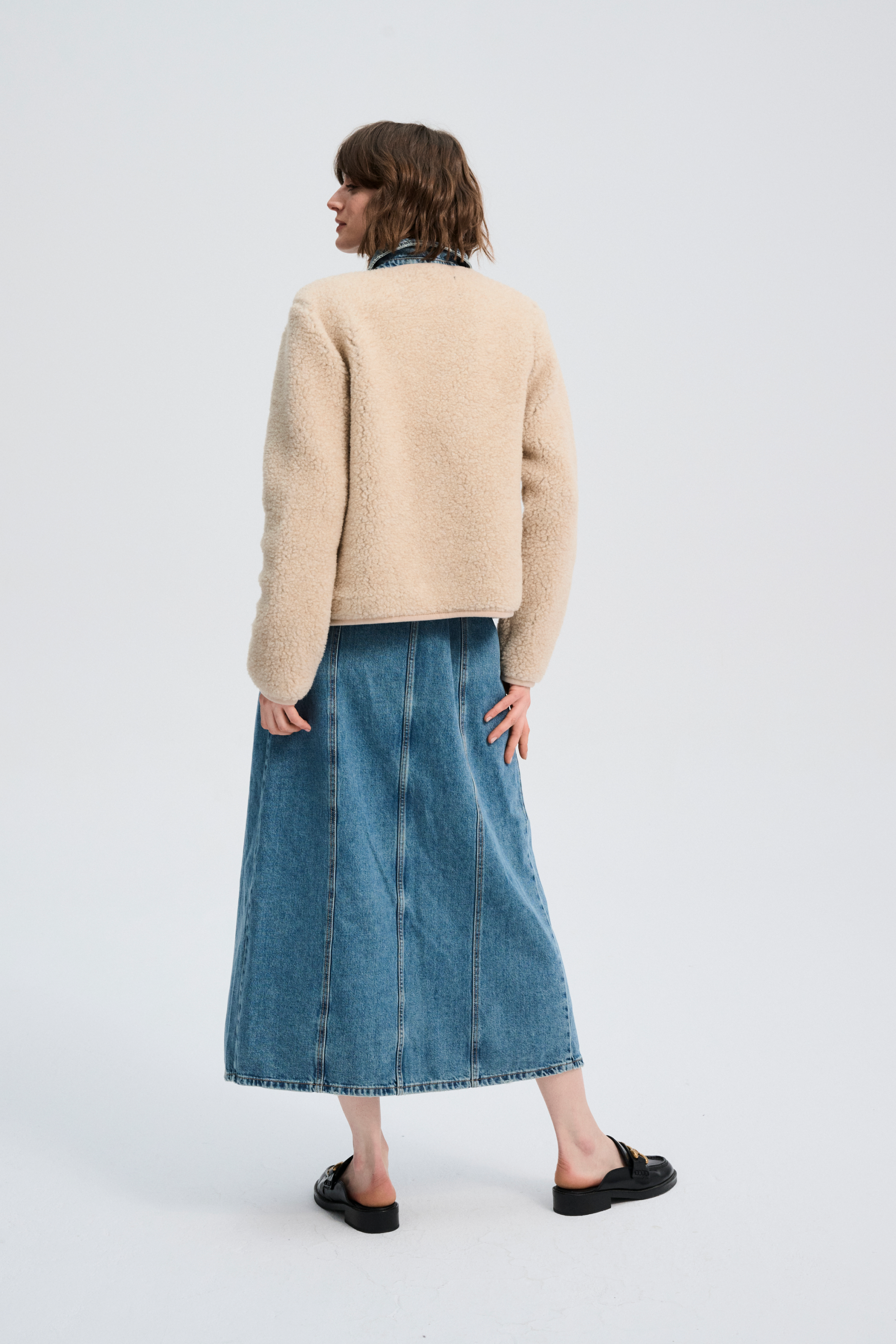 BLUZA WEŁNIANA TYBS PIASKOWY BRĄZ