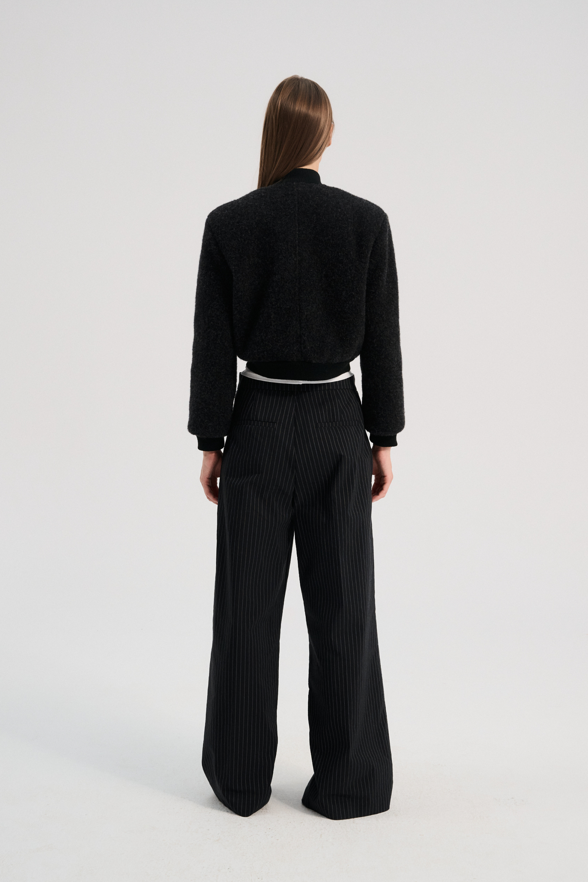 KURTKA WEŁNIANA IDA+ GŁĘBOKA CZERŃ