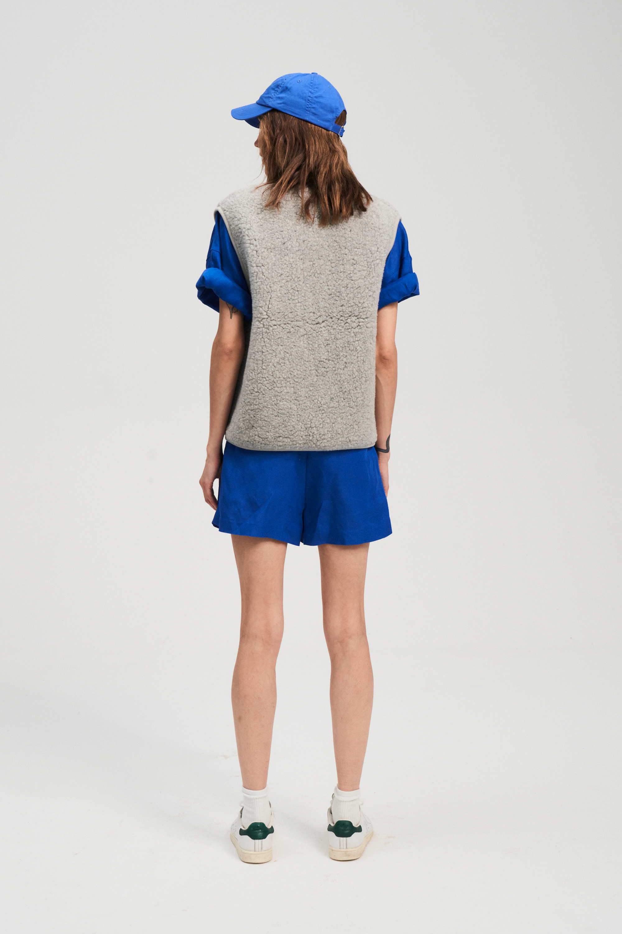 KAMIZELKA WEŁNIANA POS SREBRNY