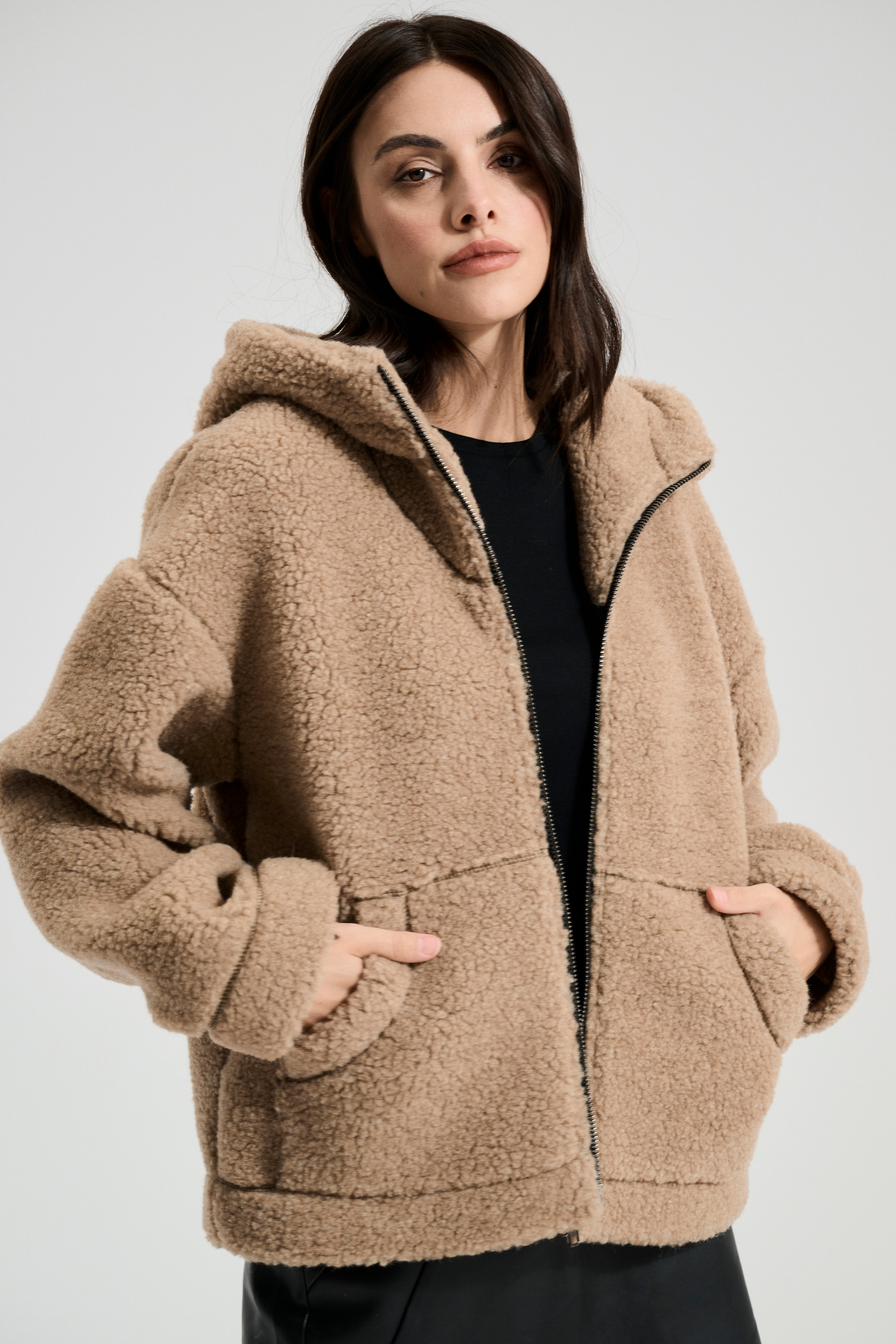 BLUZA WEŁNIANA MORITZ DĘBOWY