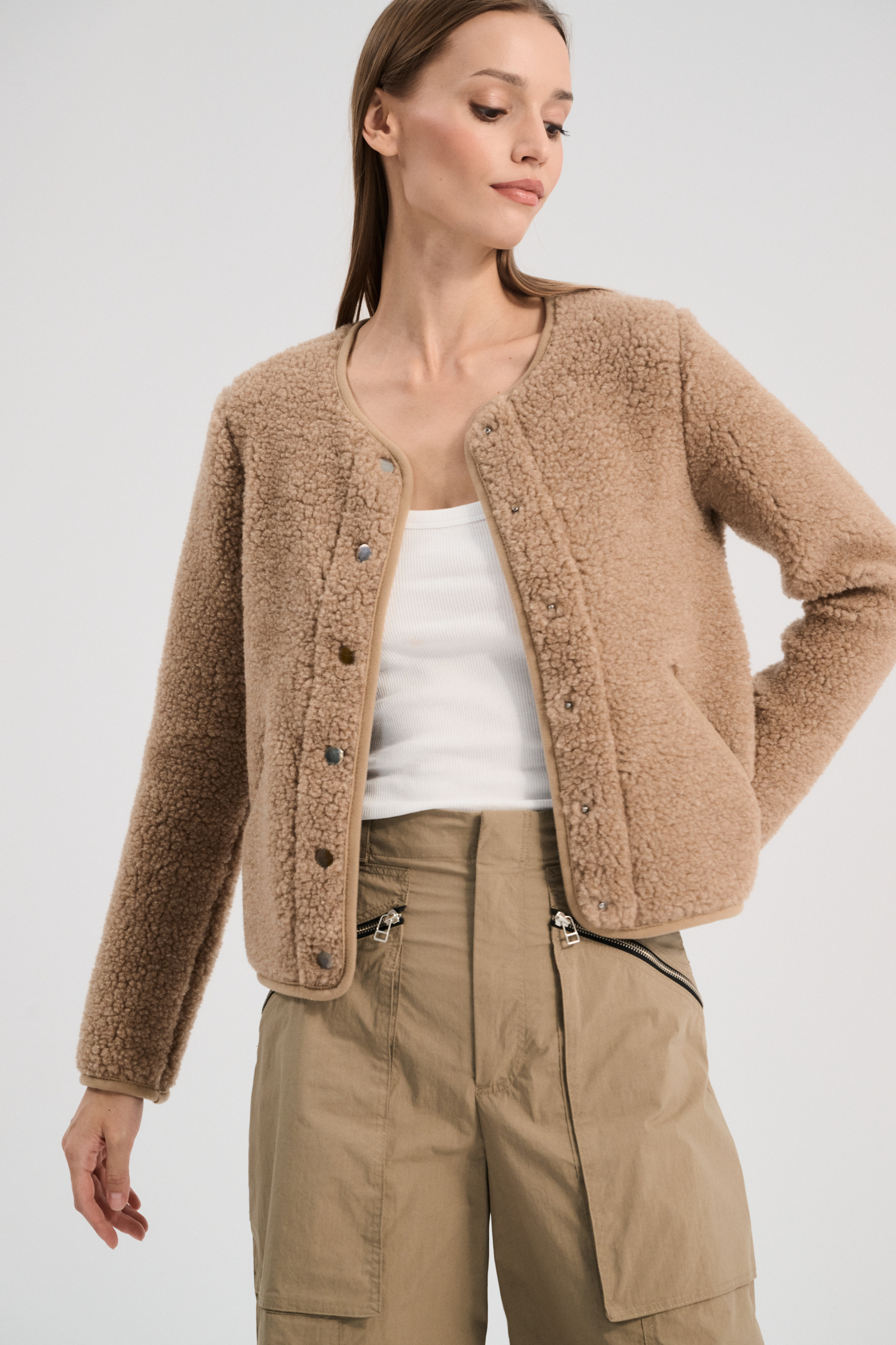BLUZA WEŁNIANA TYBS DĘBOWY