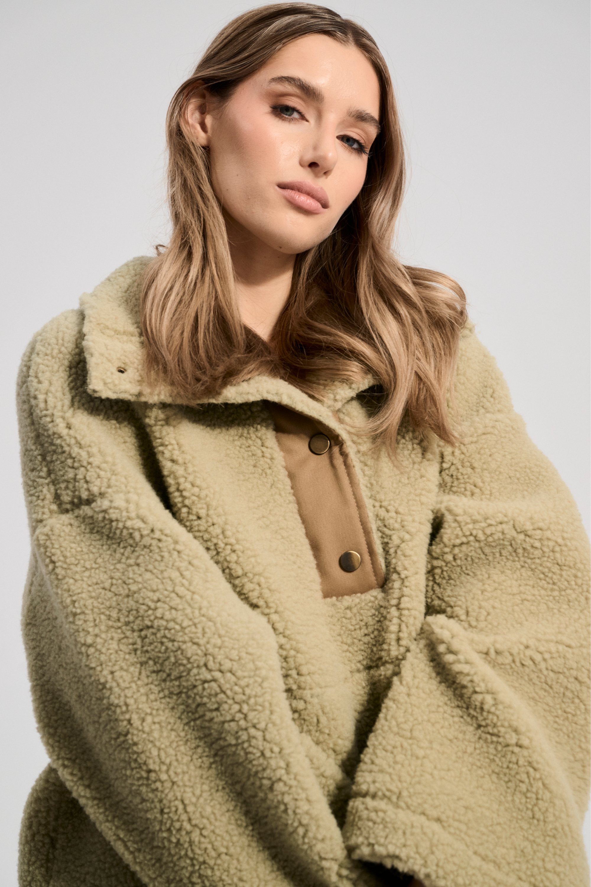 BLUZA WEŁNIANA SHERMATT PISTACJA