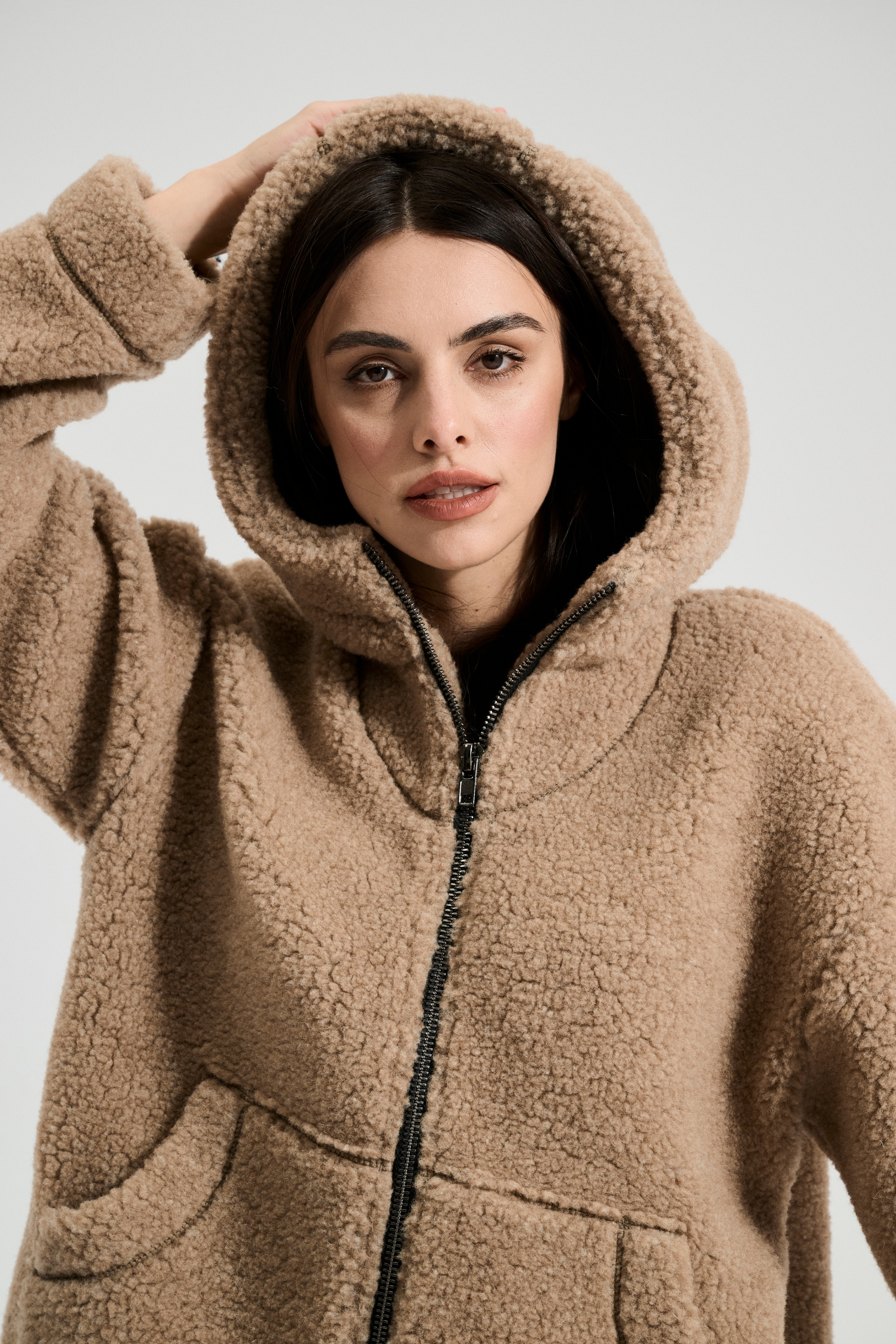 BLUZA WEŁNIANA MORITZ DĘBOWY