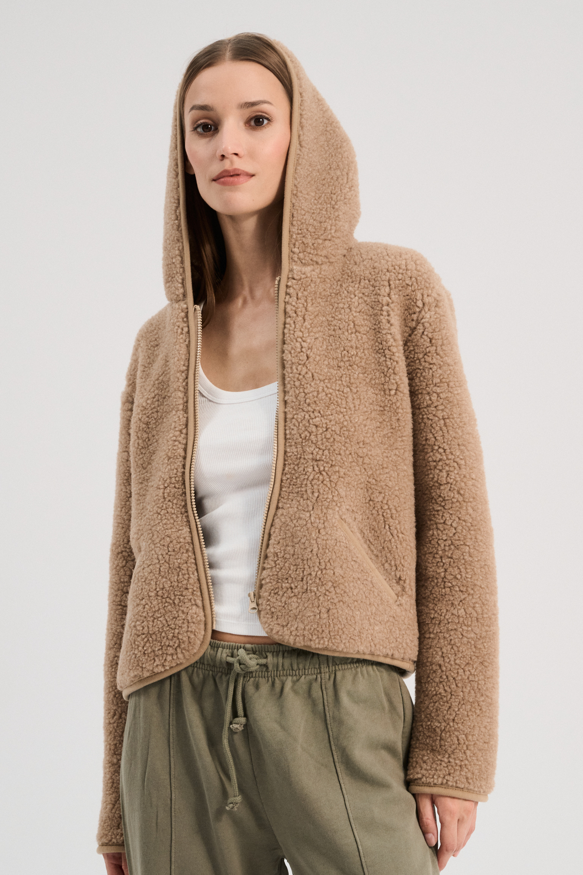 BLUZA WEŁNIANA YPOS DĘBOWY
