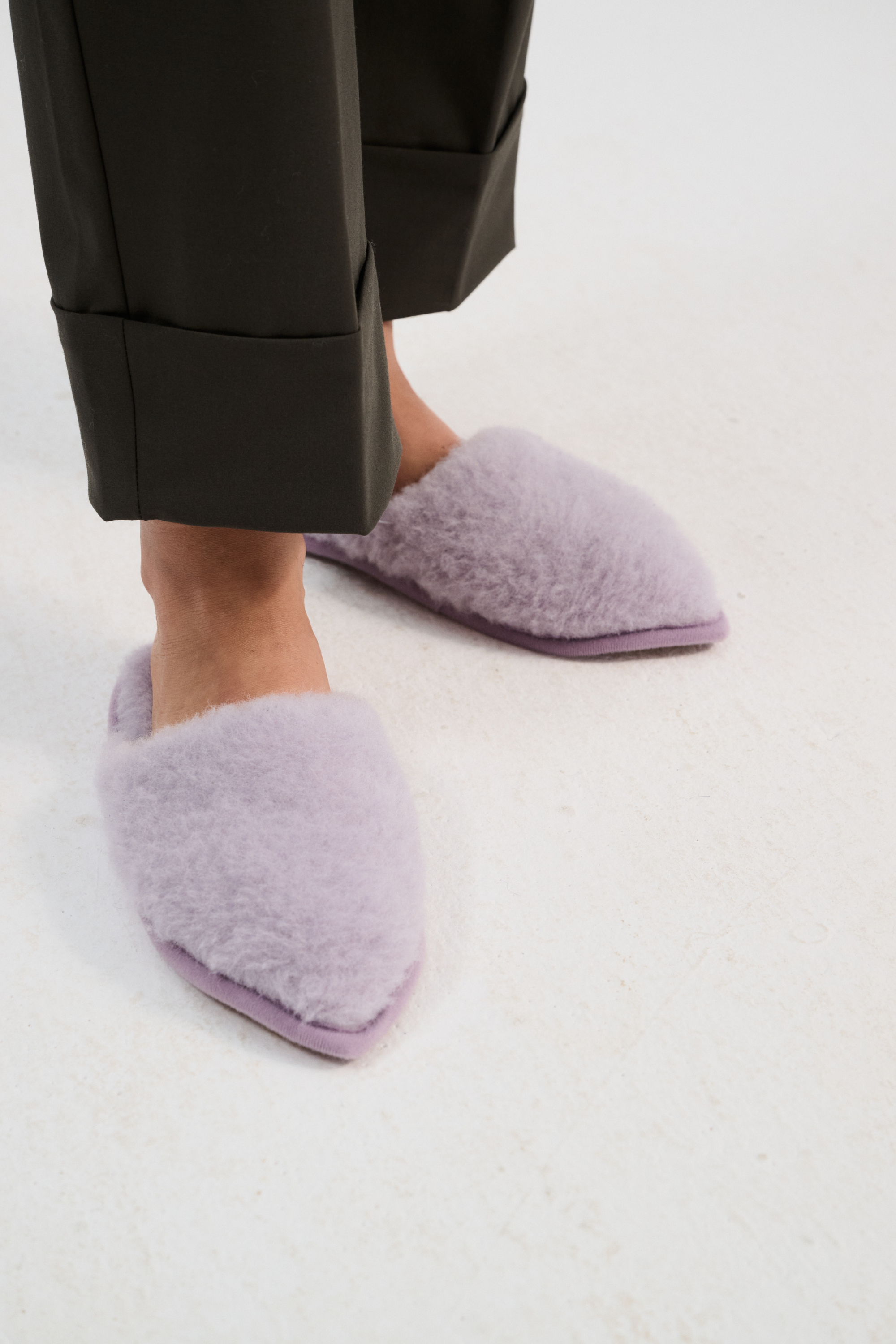 PANTOFLE WEŁNIANE LU LILANICE