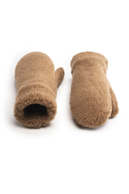 RĘKAWICZKI WEŁNIANE GULLY ULTRA LIGHT BRĄZOWY MIŚ