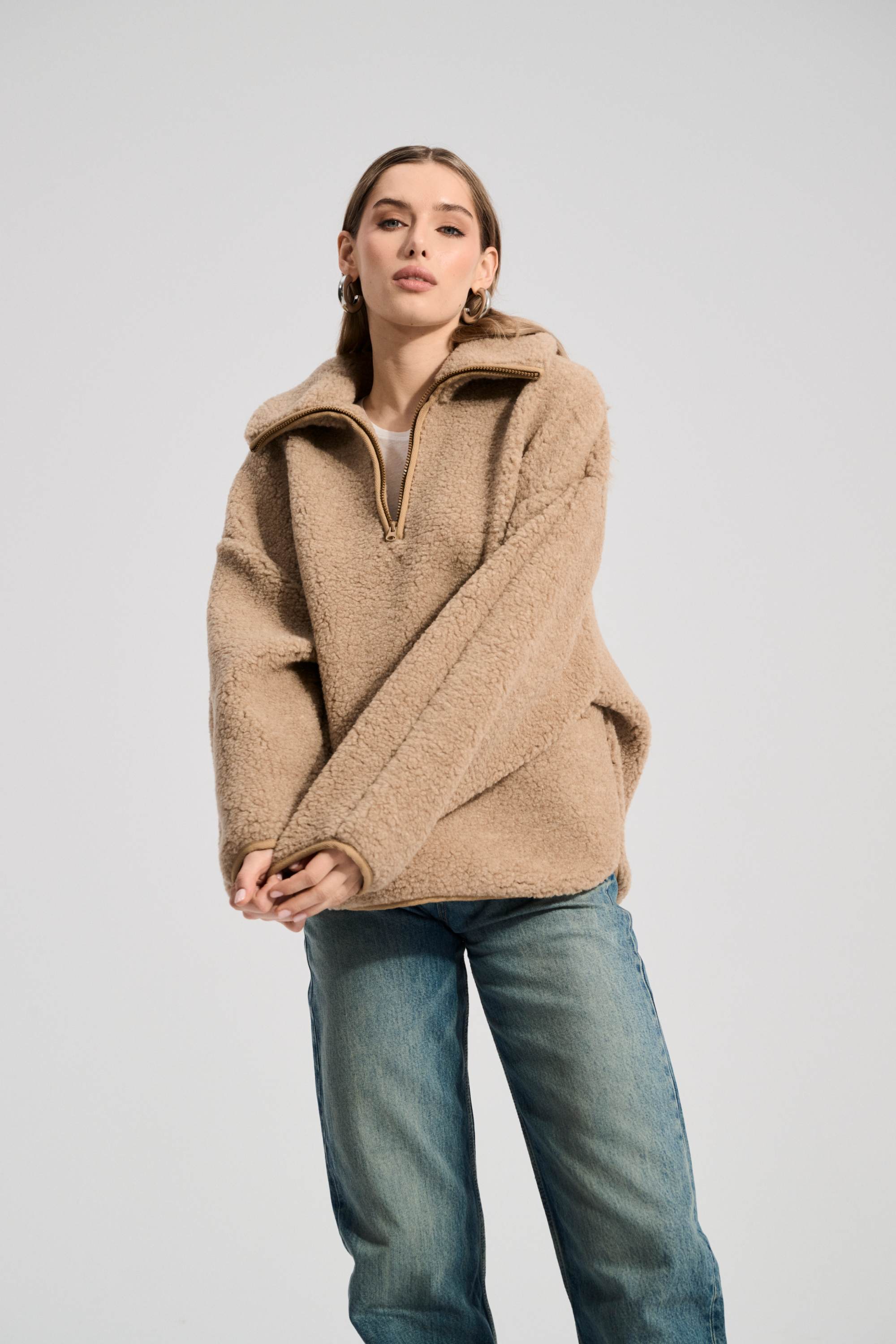 BLUZA WEŁNIANA BELIN DĘBOWY
