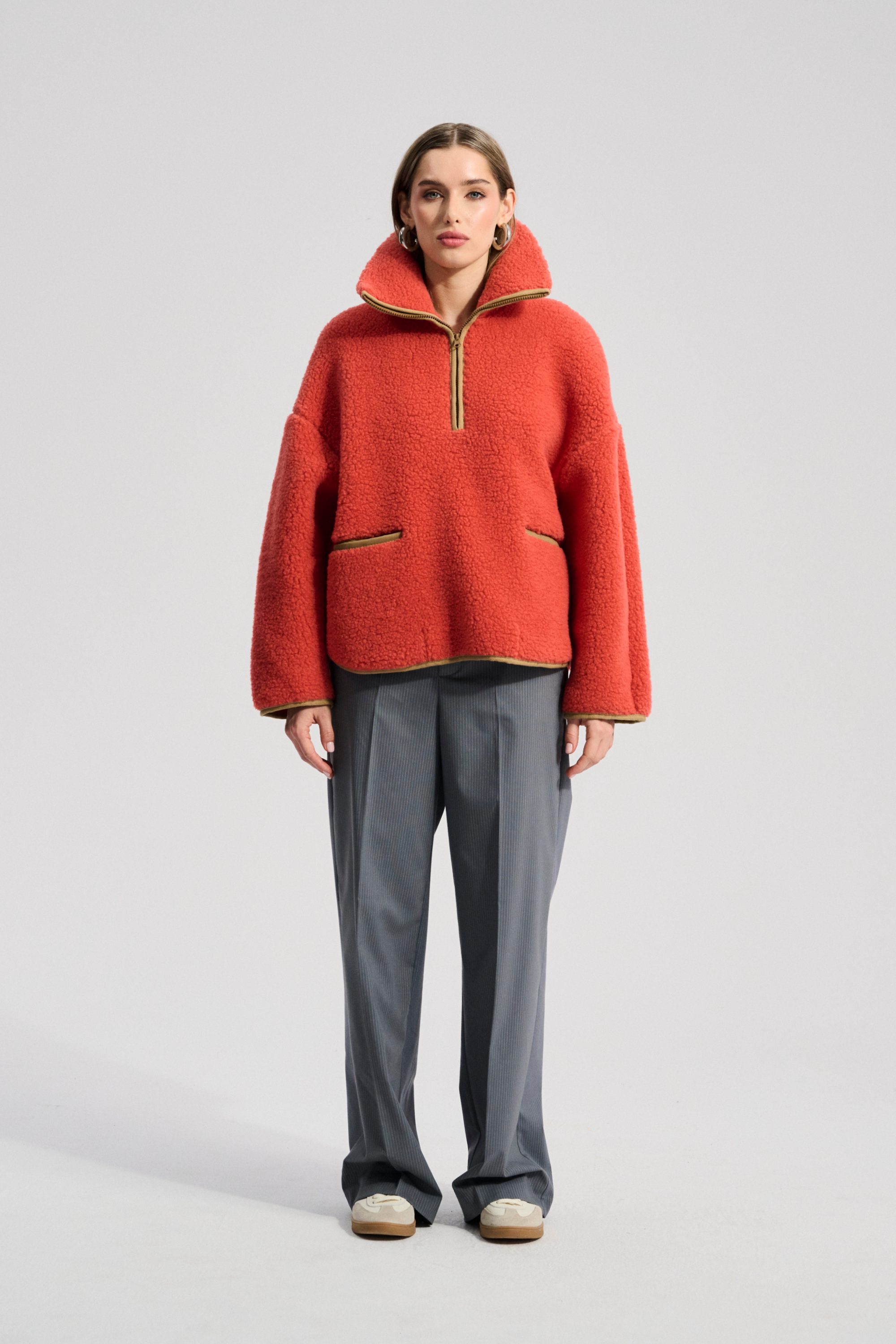 BLUZA WEŁNIANA BELIN KORAL