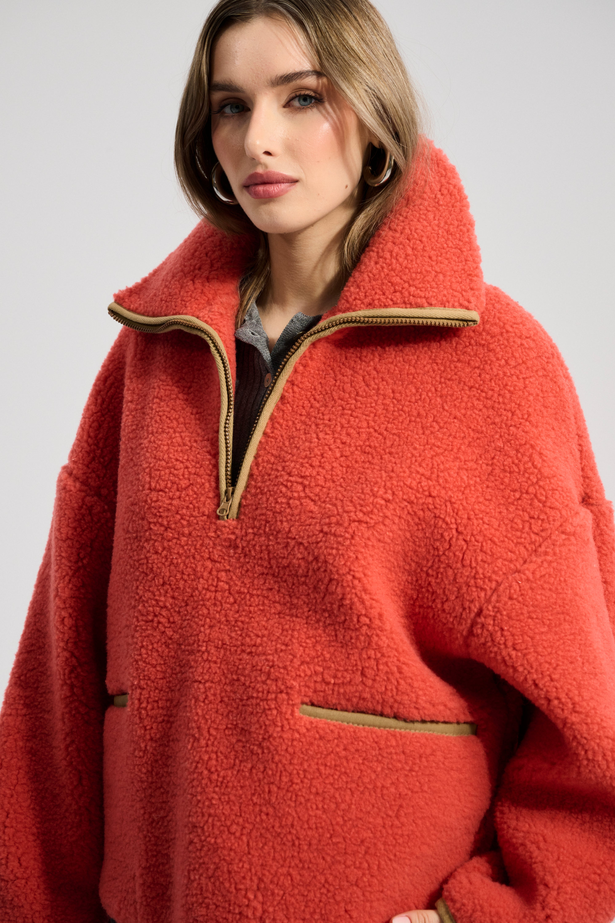 BLUZA WEŁNIANA BELIN KORAL