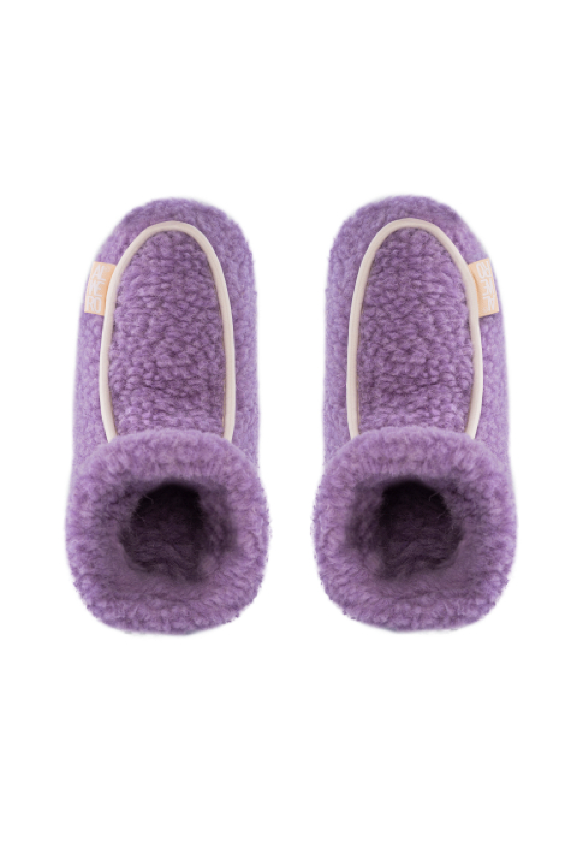 PANTOFLE WEŁNIANE MOOS LAWENDA