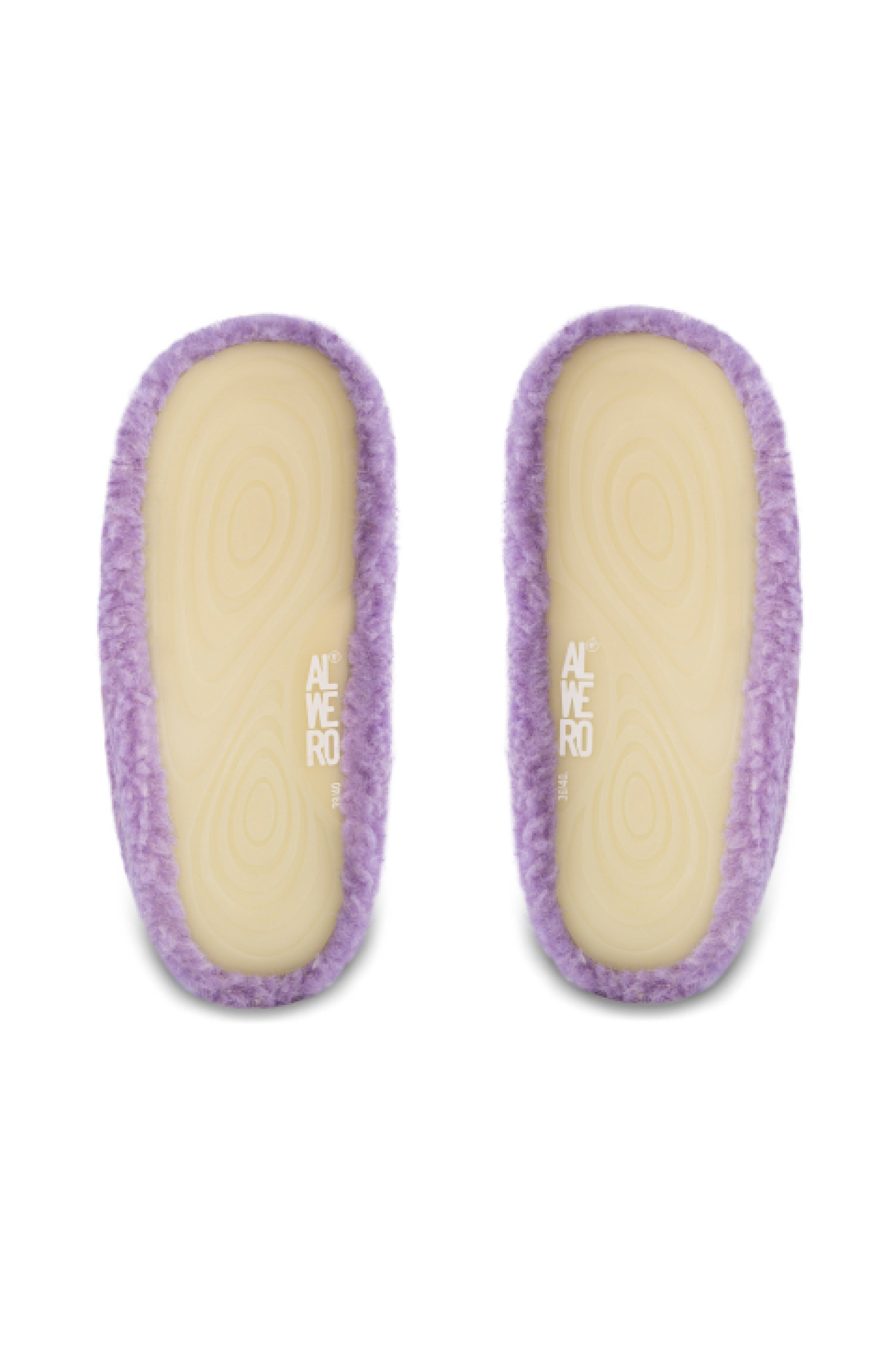 PANTOFLE WEŁNIANE MOOS LAWENDA