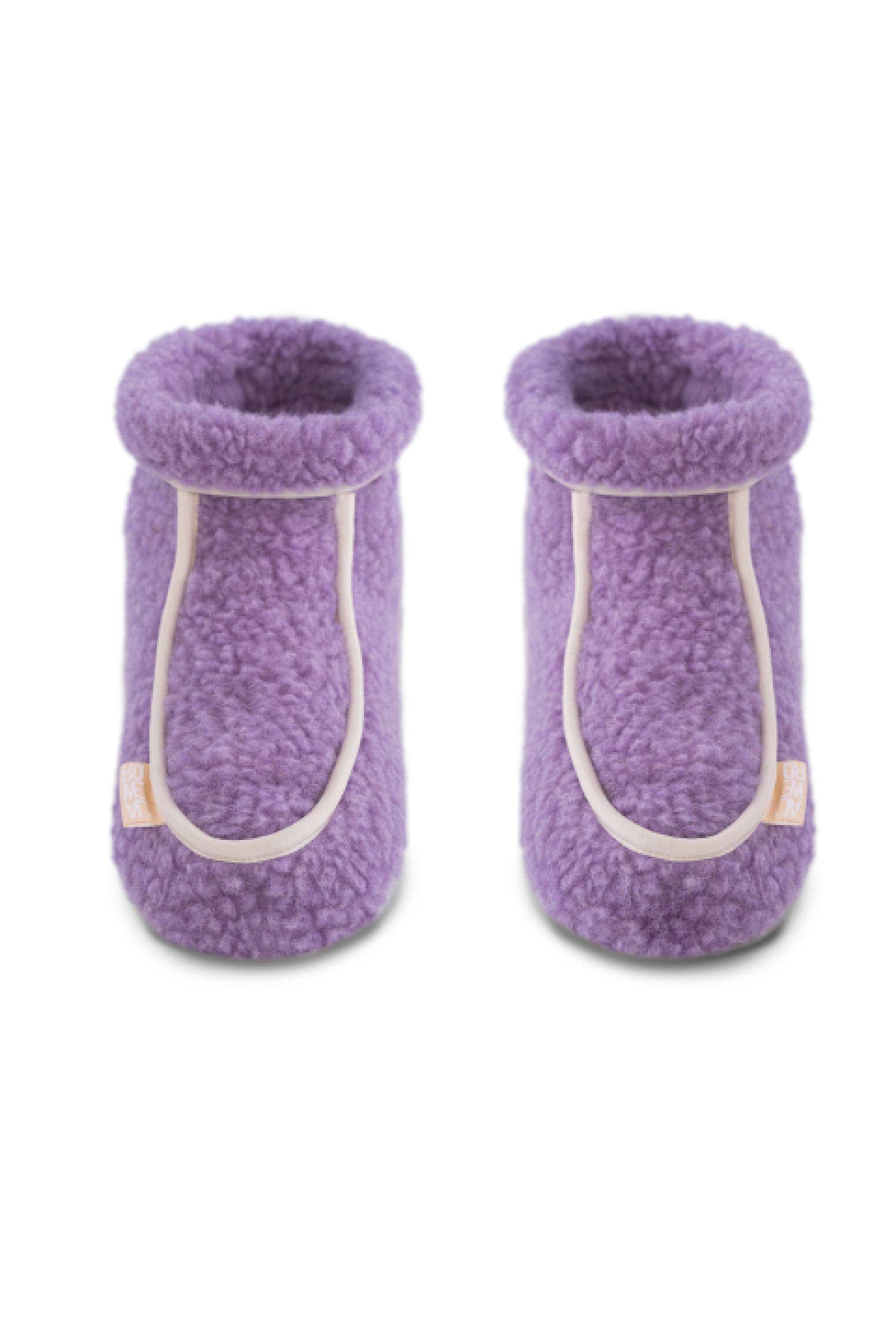 PANTOFLE WEŁNIANE MOOS LAWENDA