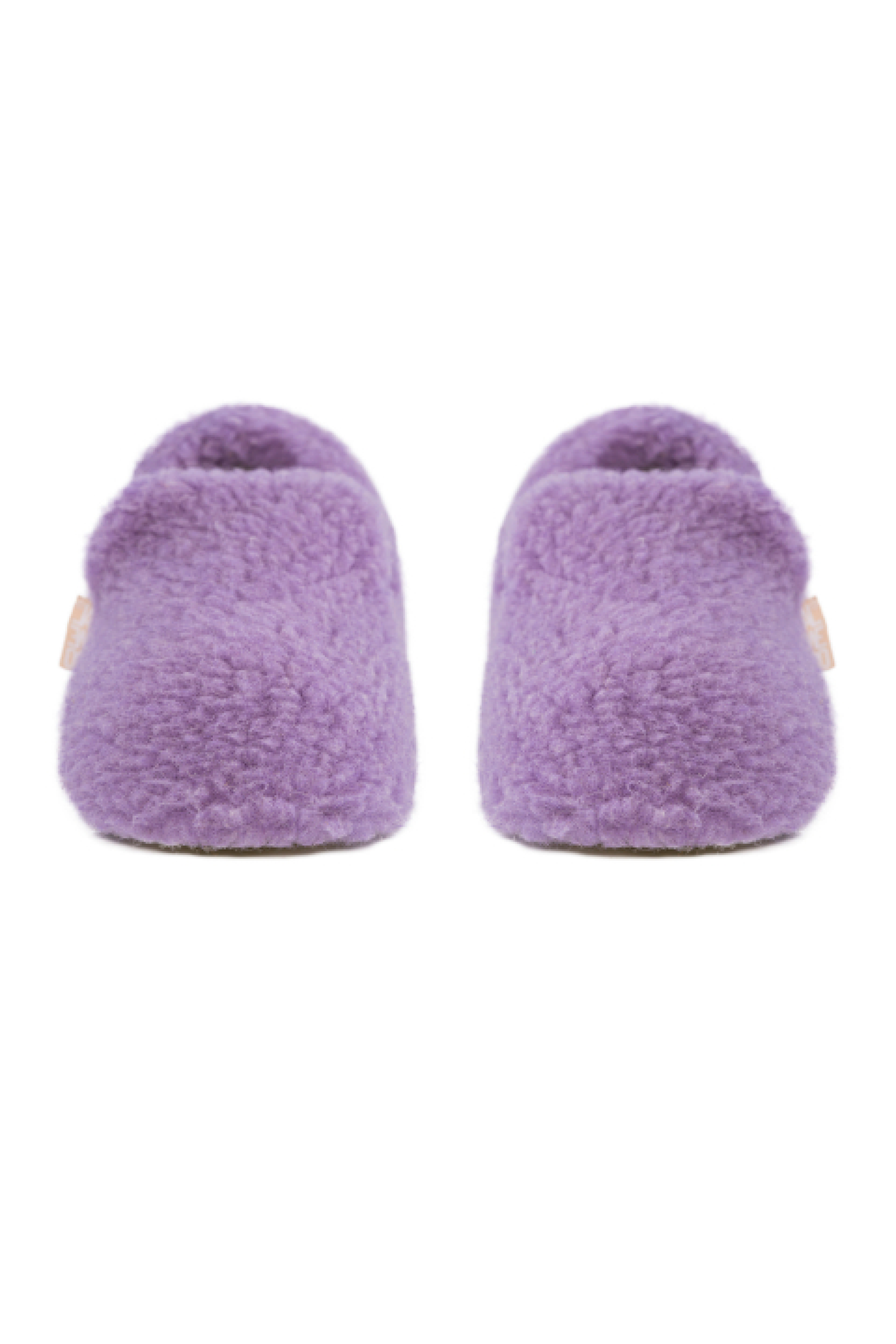 PANTOFLE WEŁNIANE MOKAS LAWENDA