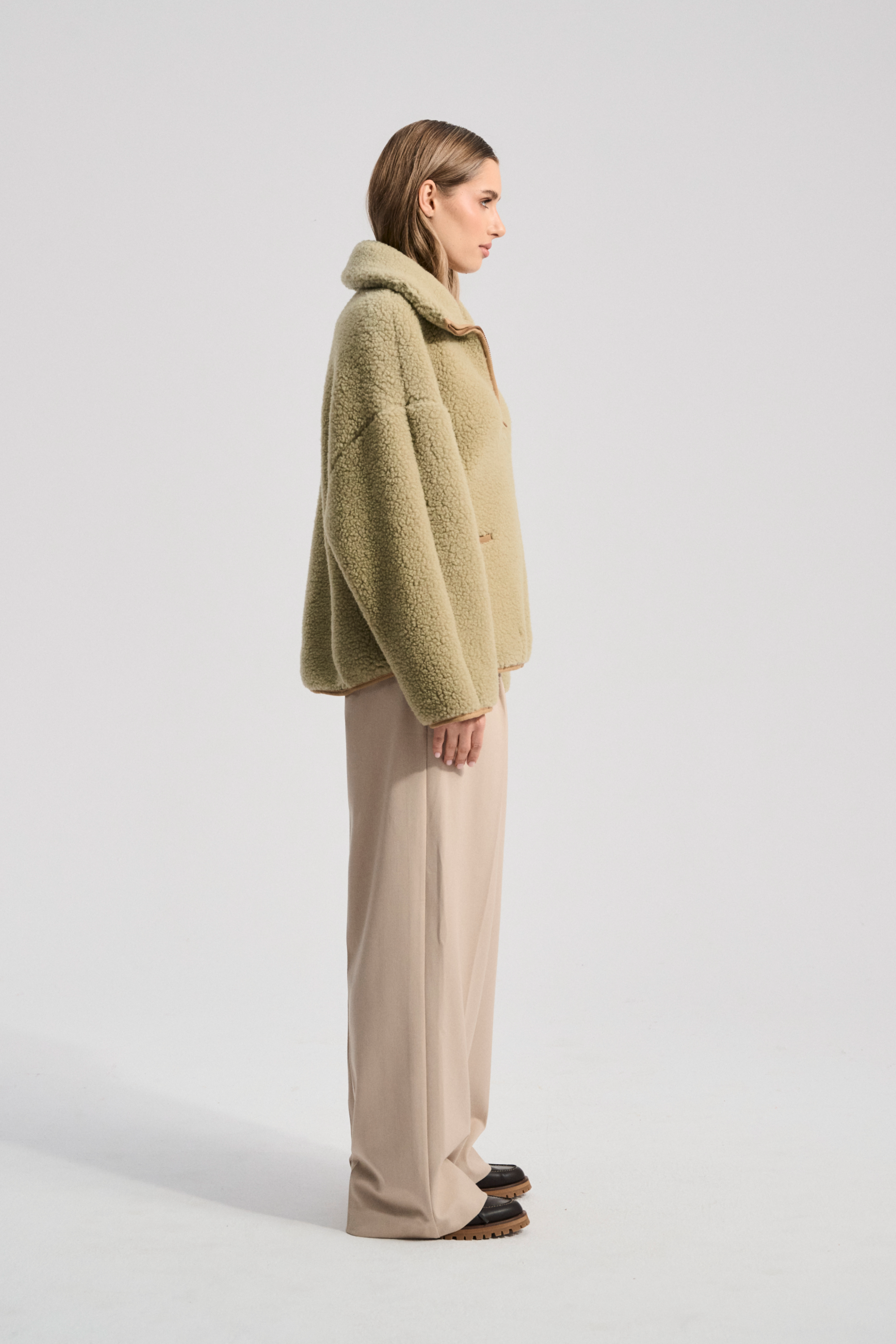 BLUZA WEŁNIANA BELIN PISTACJA