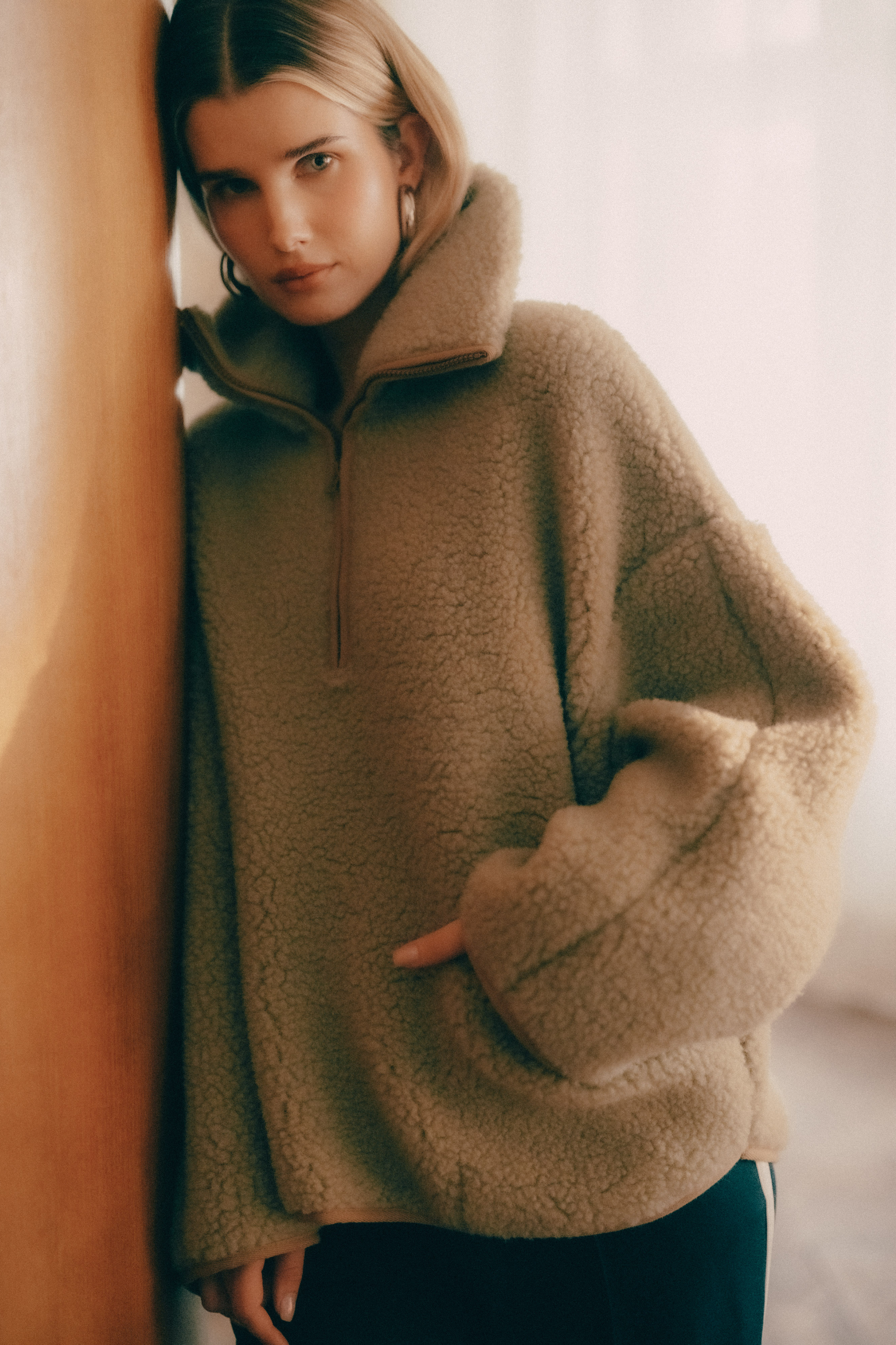 BLUZA WEŁNIANA BELIN PISTACJA