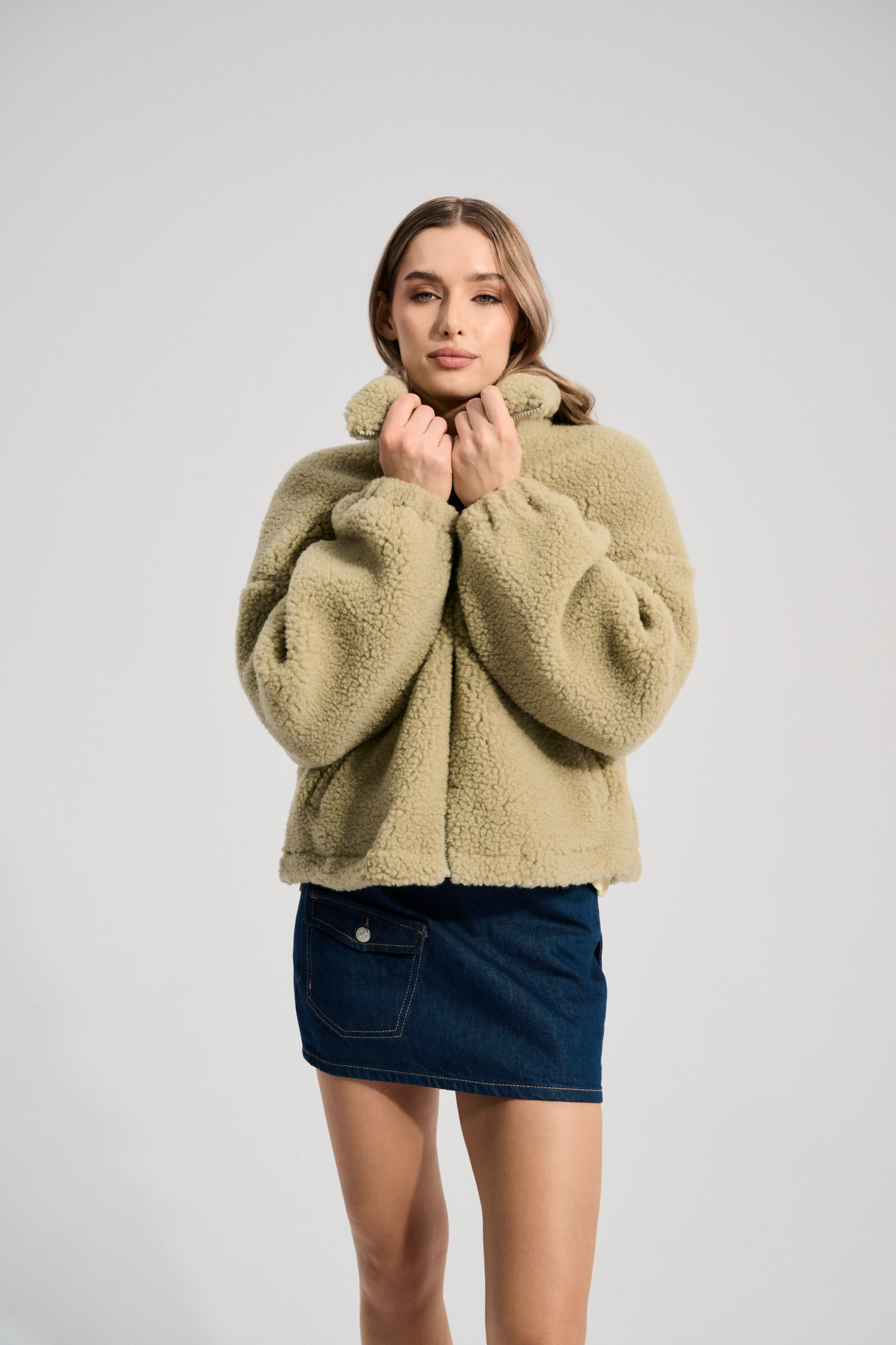 BLUZA WEŁNIANA BLANCS PISTACJA