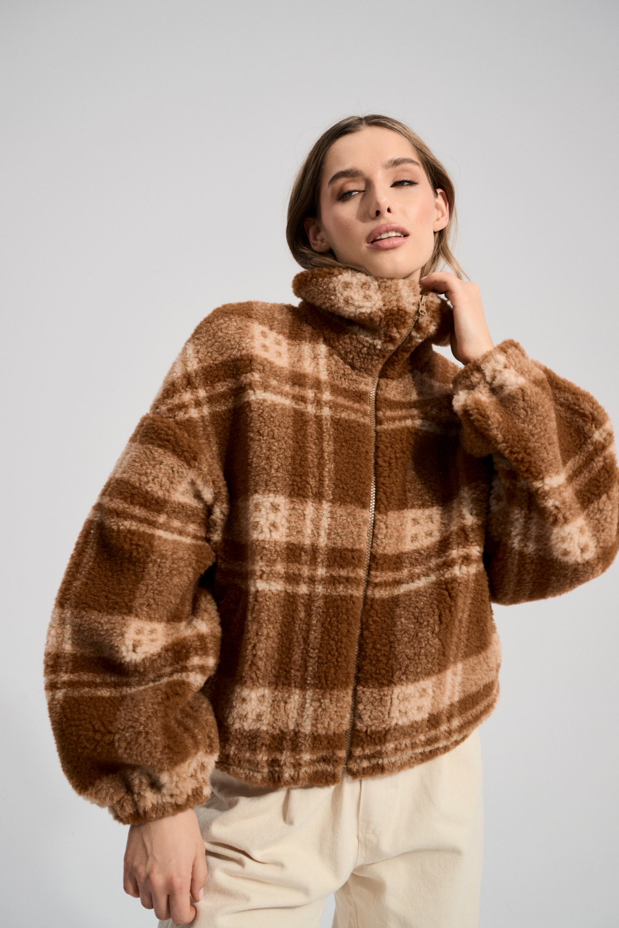 BLUZA WEŁNIANA BLANCS SZKOCKA MORELA