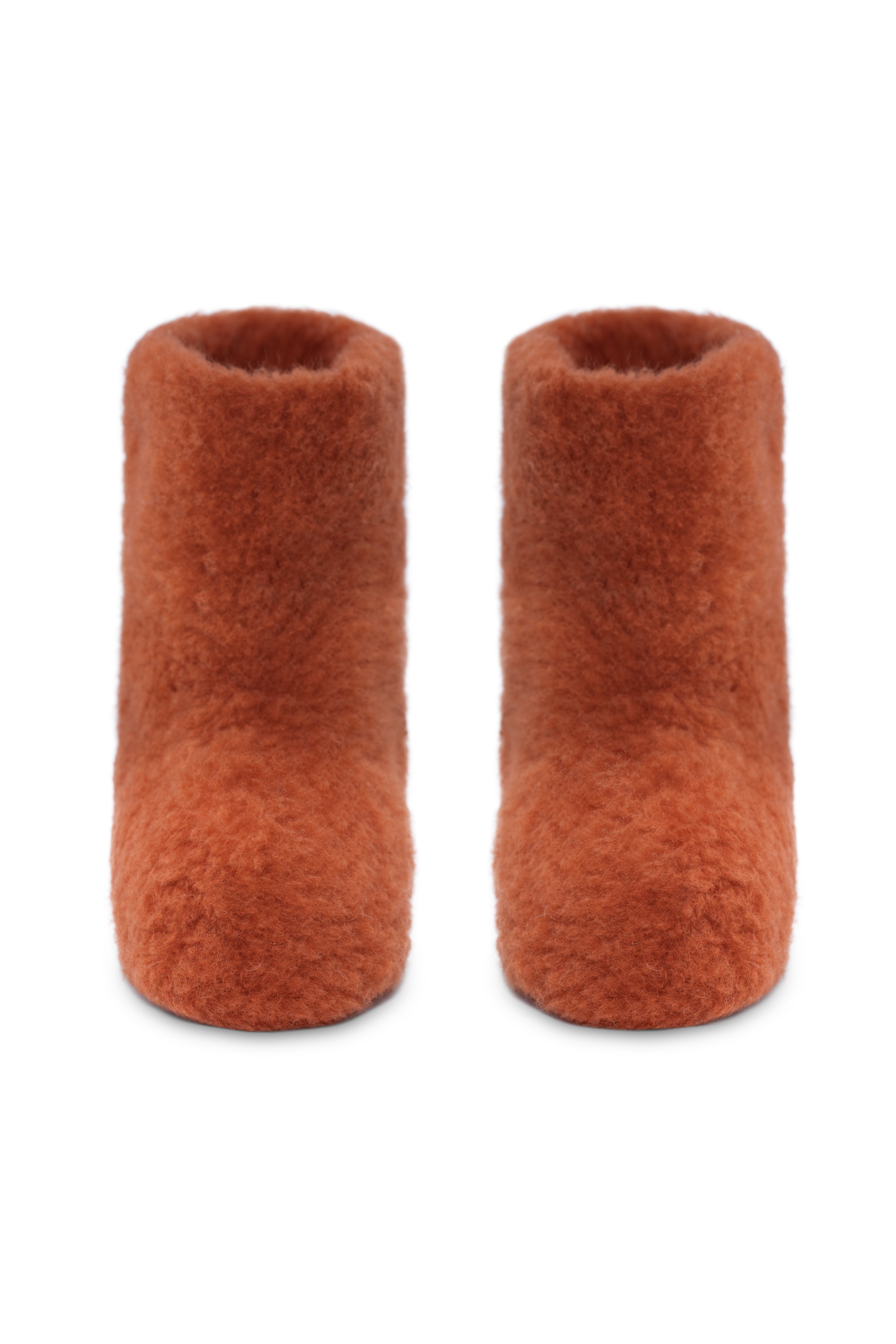 PANTOFLE WEŁNIANE SPECIALS PAMARAŃCZ