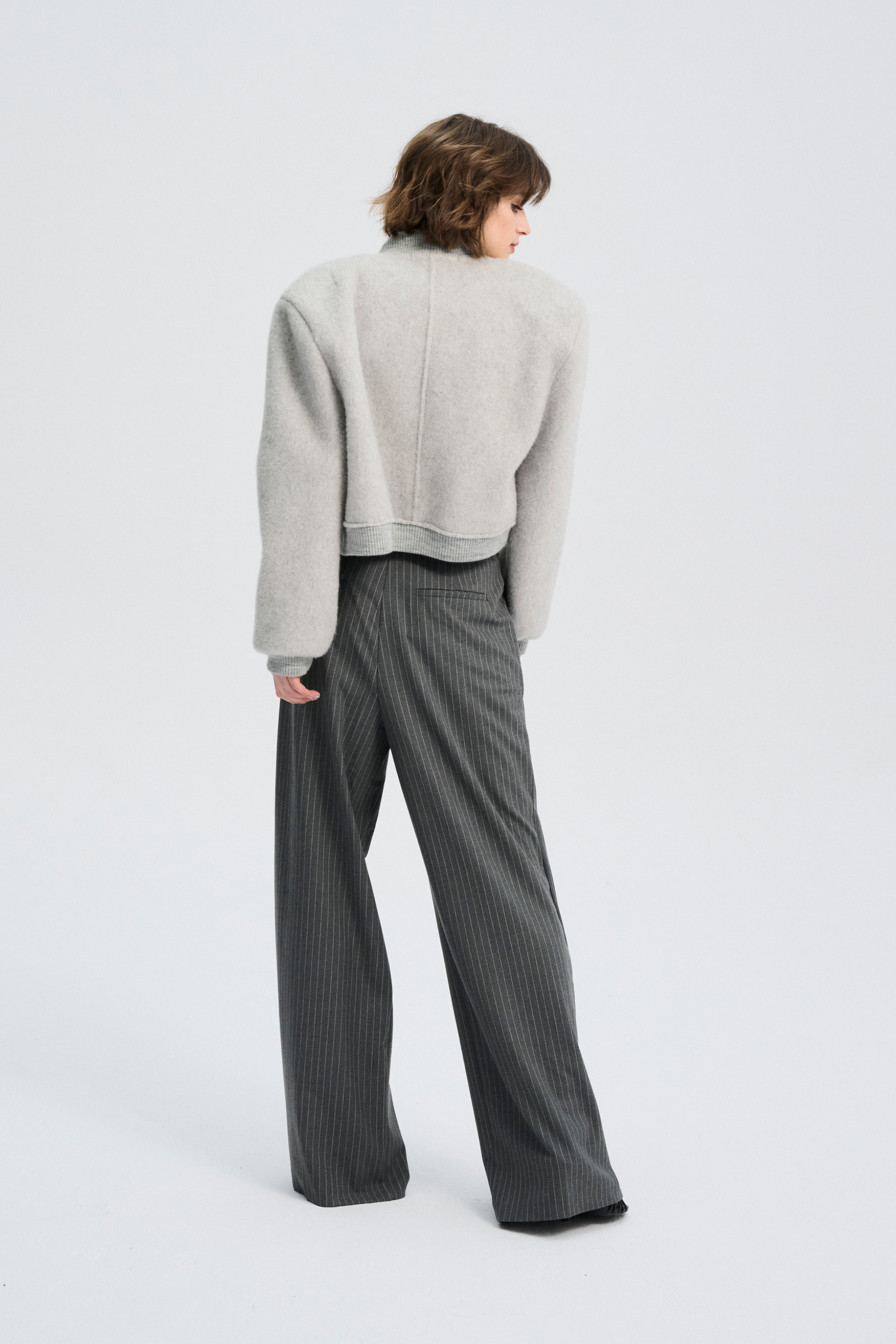 KURTKA WEŁNIANA IDA POPIEL