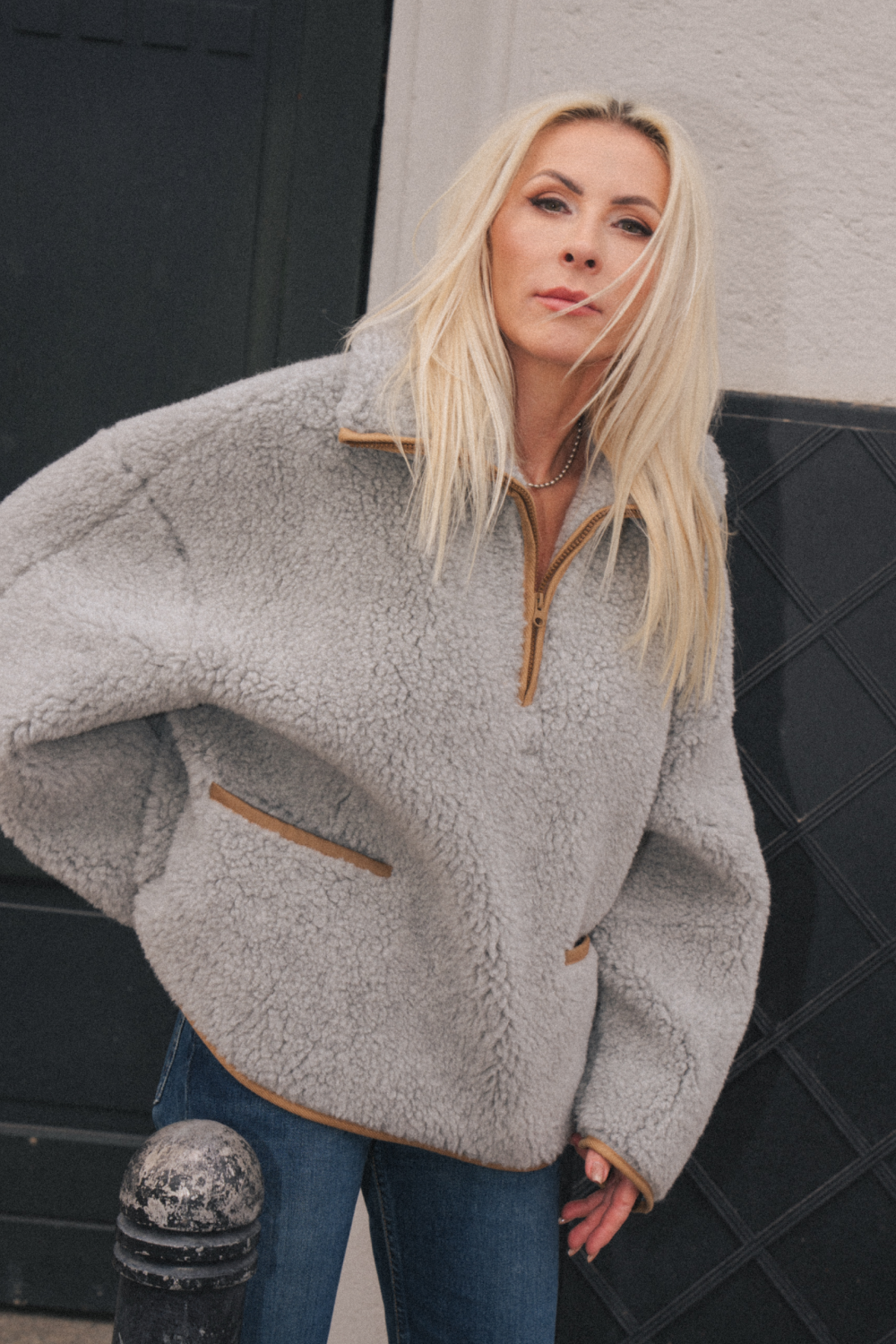 BLUZA BELIN SREBRNY