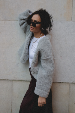 KARDIGAN BLANCO SREBRNY