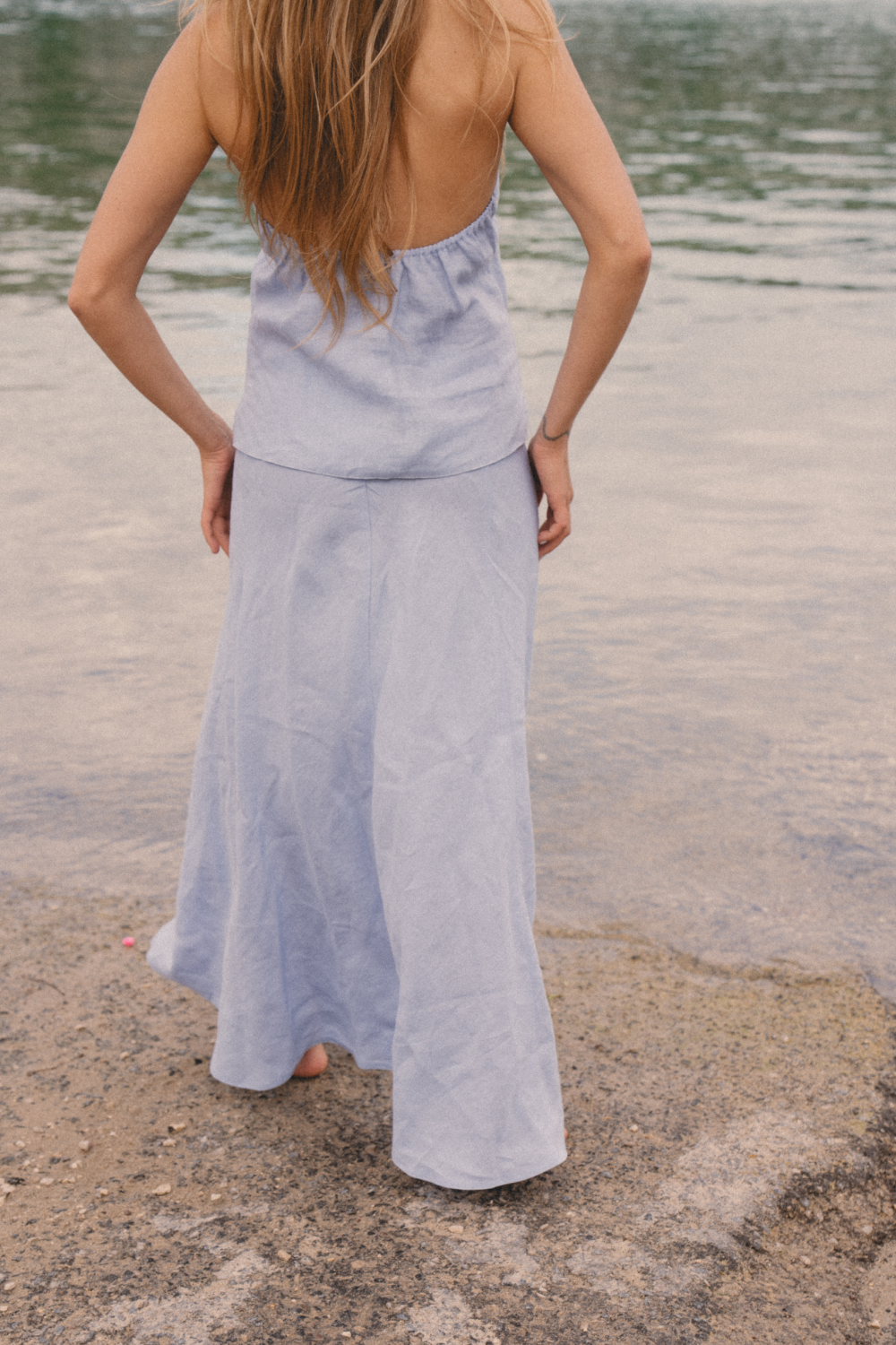 SPÓDNICA SEA JASNY NIEBIESKI