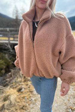 KURTKA WEŁNIANA BLANCS+ RUGBY TAN ULTRA LIGHT