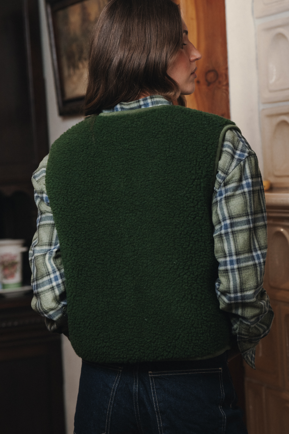 KAMIZELKA POS CIEMNA ZIELEŃ