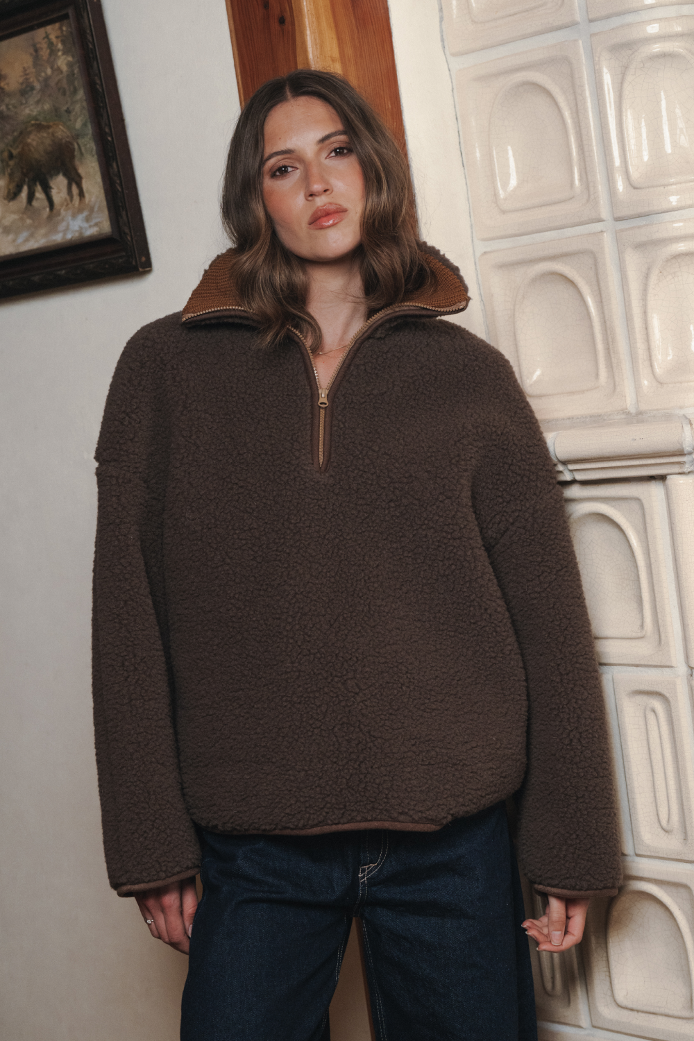 POLAR WEŁNIAANY BEL CZEKOLADA MARTINI