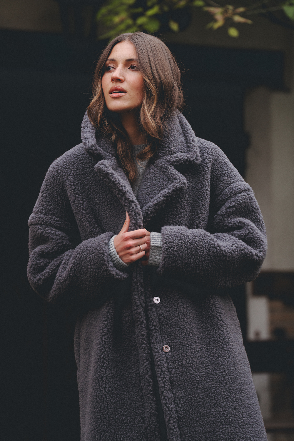 PŁASZCZ TEDDY MAX ANTRACYT