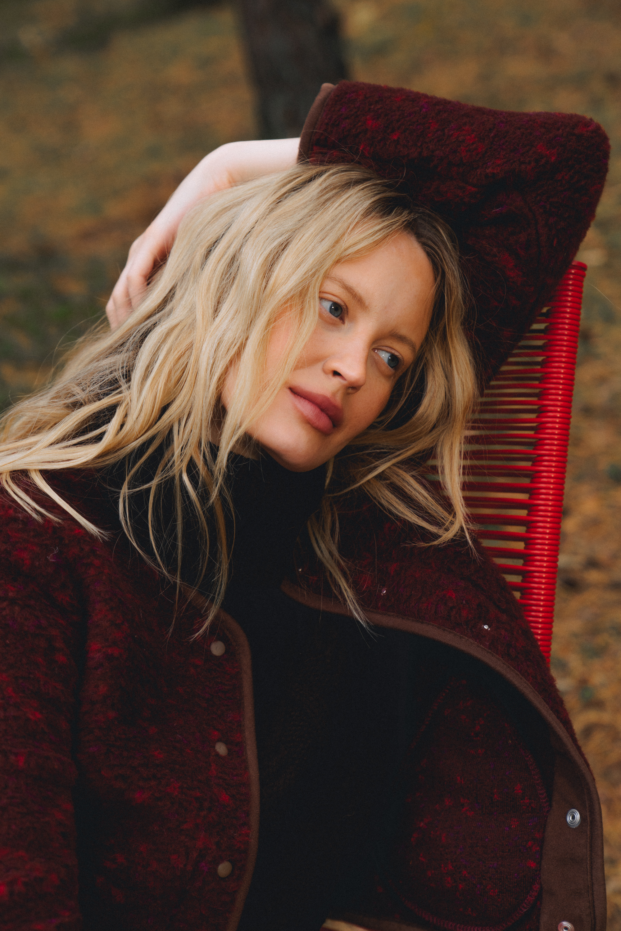 BLUZA TYBS PATTERN KROPKI MULTI CZERWONE ULTRA LIGHT