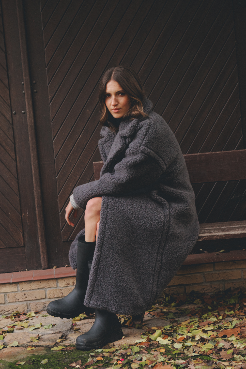 PŁASZCZ TEDDY MAX ANTRACYT