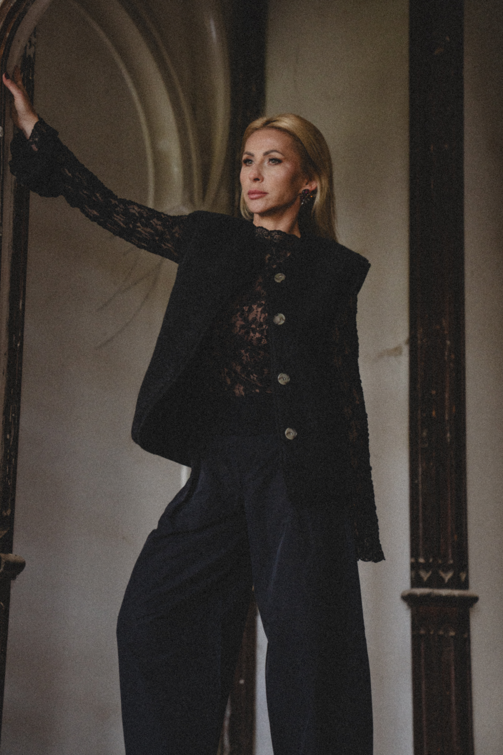 KAMIZELKA MERINO LILA LUX DEEP BLACK