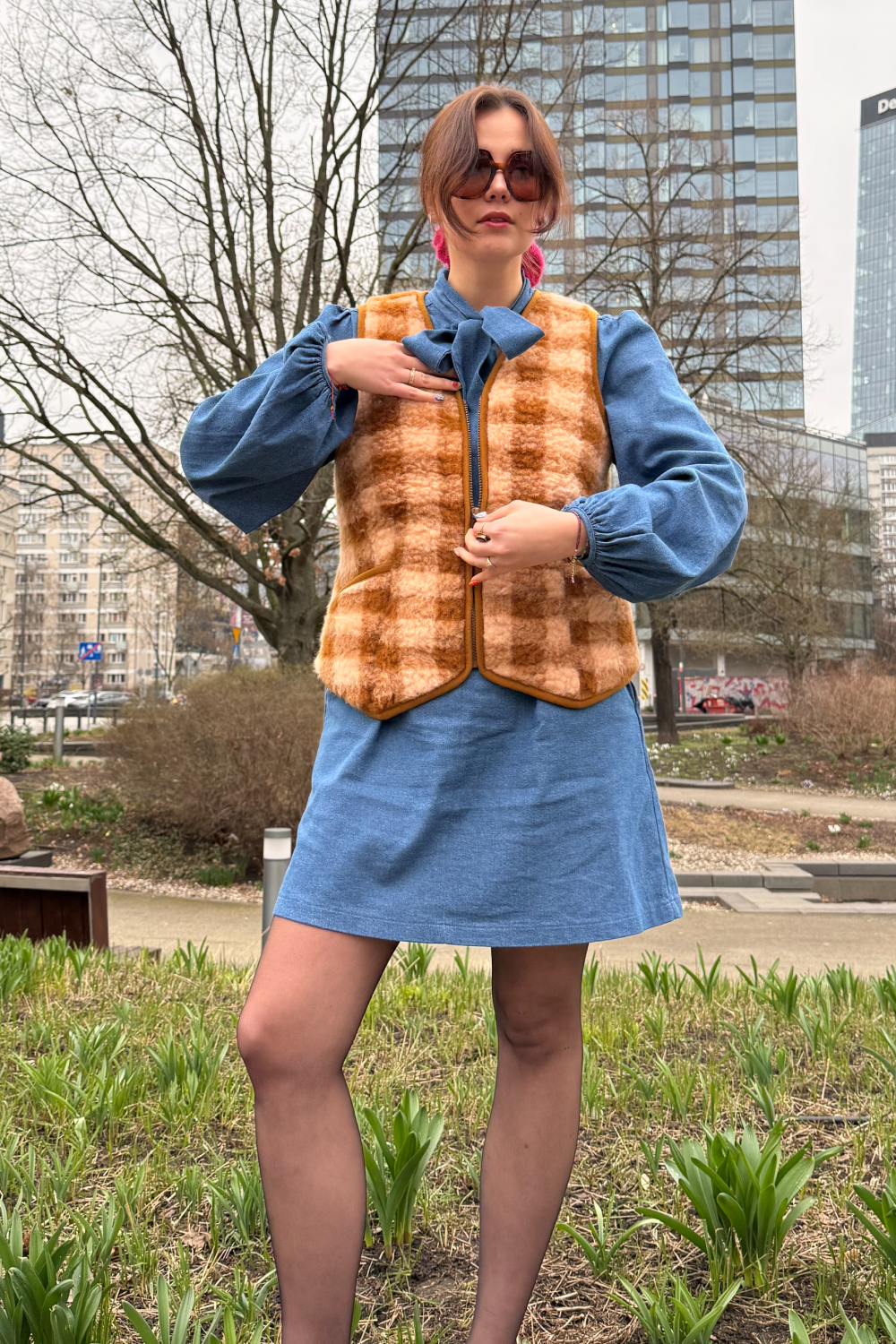 KAMIZELKA VILLE SZACHOWNICA MORELA ULTRA LIGHT