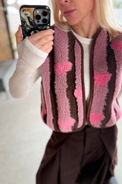 KAMIZELKA CAMINO LOOP STRIPEY HEARTS