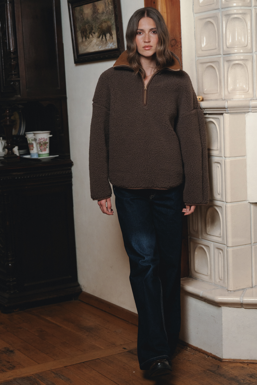 POLAR WEŁNIAANY BEL CZEKOLADA MARTINI