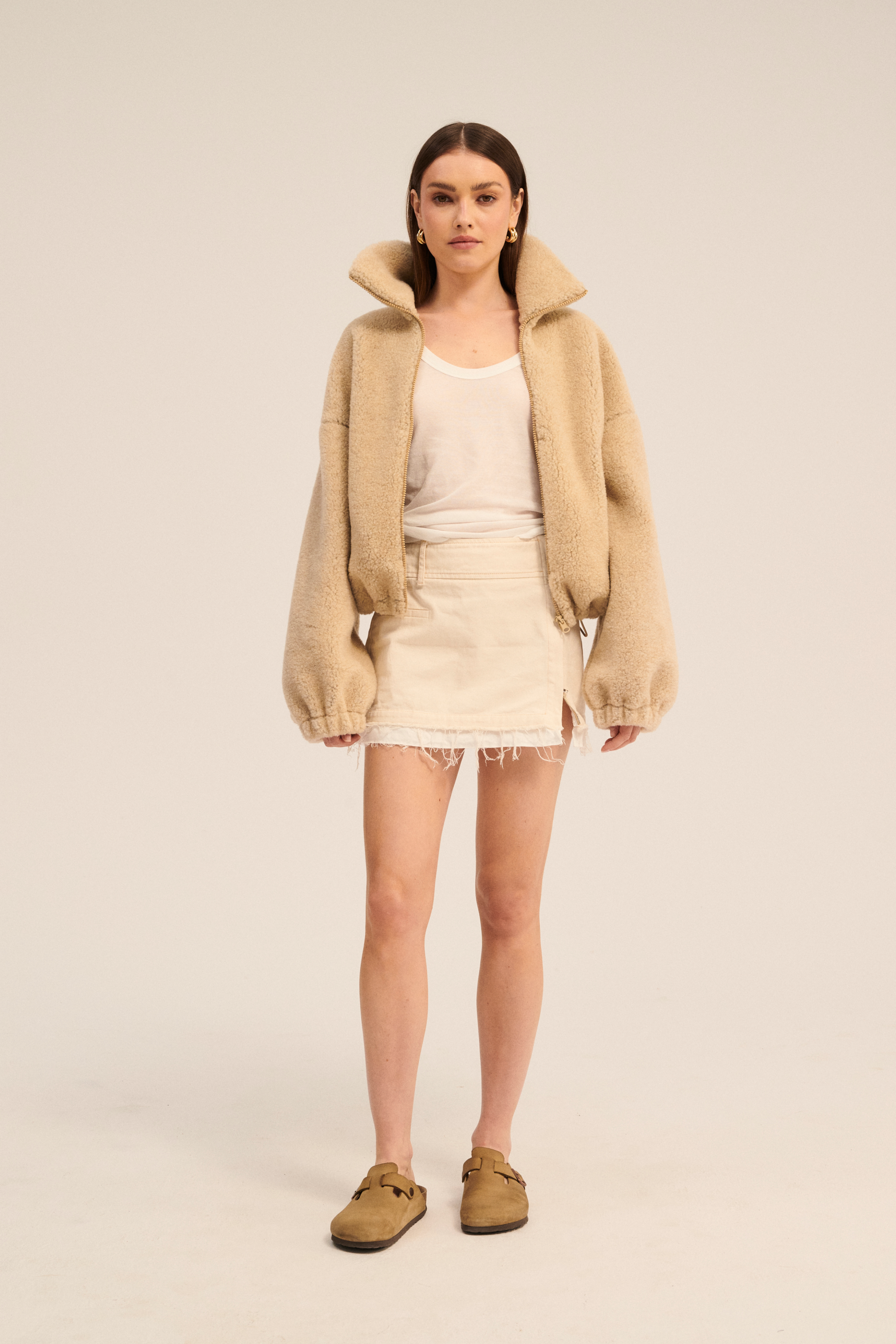 BLUZA WEŁNIANA BLANCS PIASKOWY BRĄZ