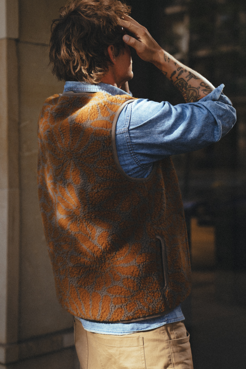 KAMIZELKA SUR MEN PATTERN CUBANA