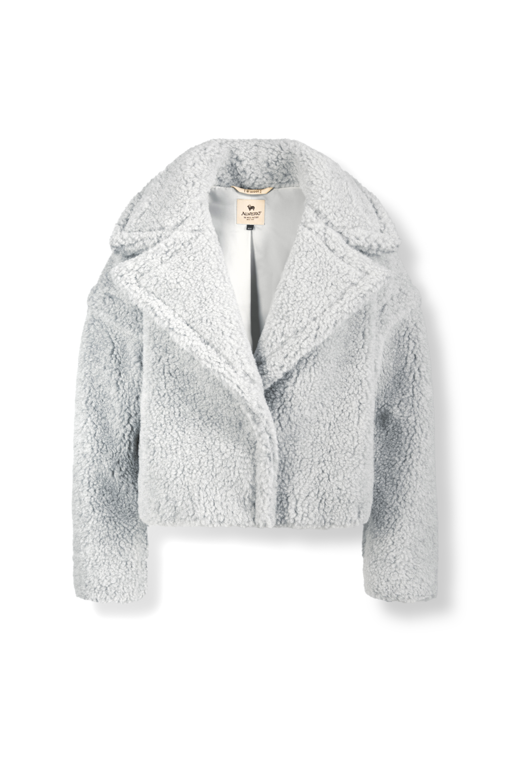 KURTKA TEDDY SHORT SILVER