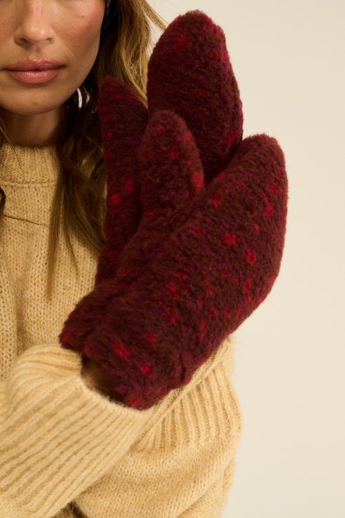 RĘKAWICZKI GULLY ULTRA LIGHT PATTERN KROPKI MULTI CZERWONE