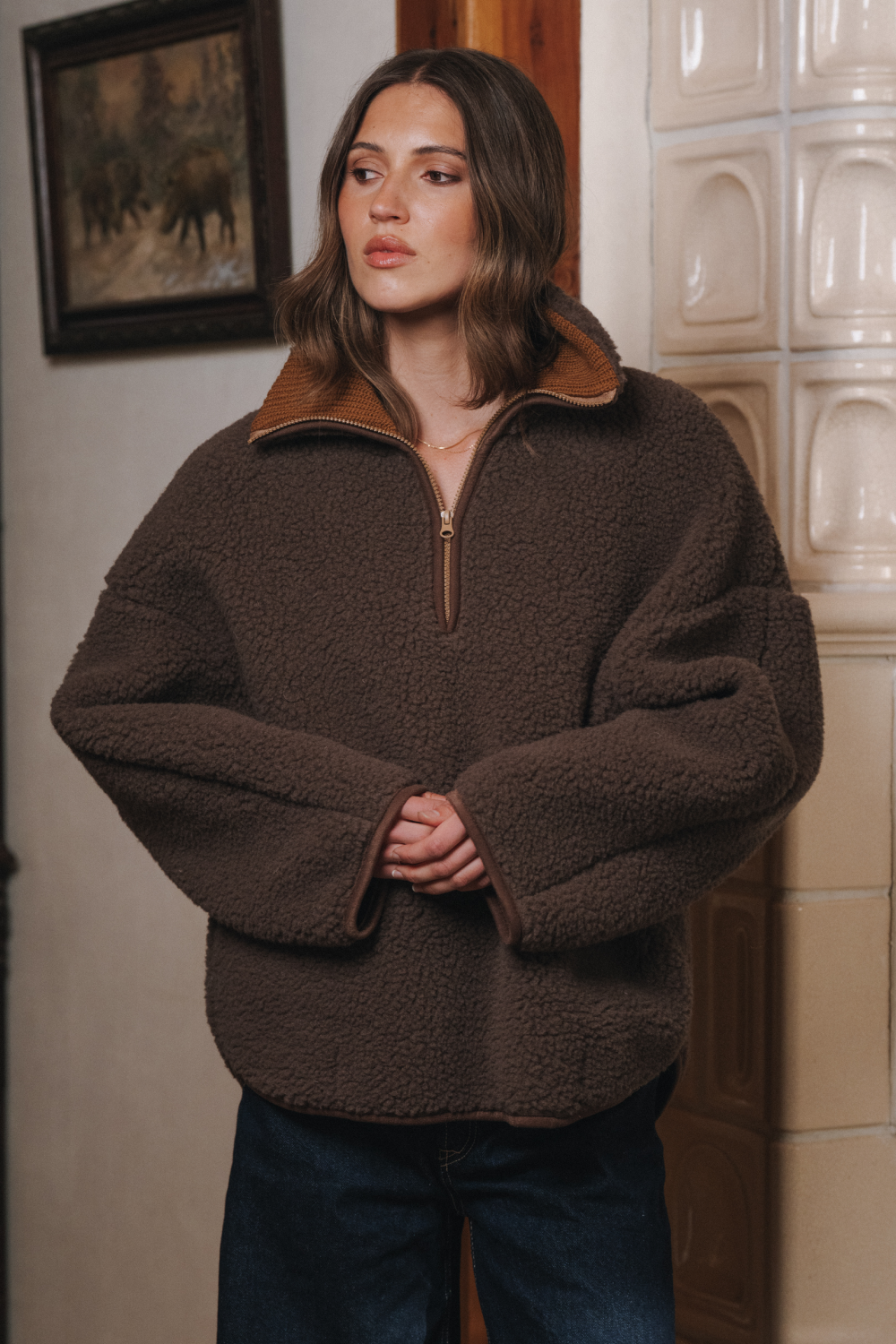 POLAR WEŁNIAANY BEL CZEKOLADA MARTINI